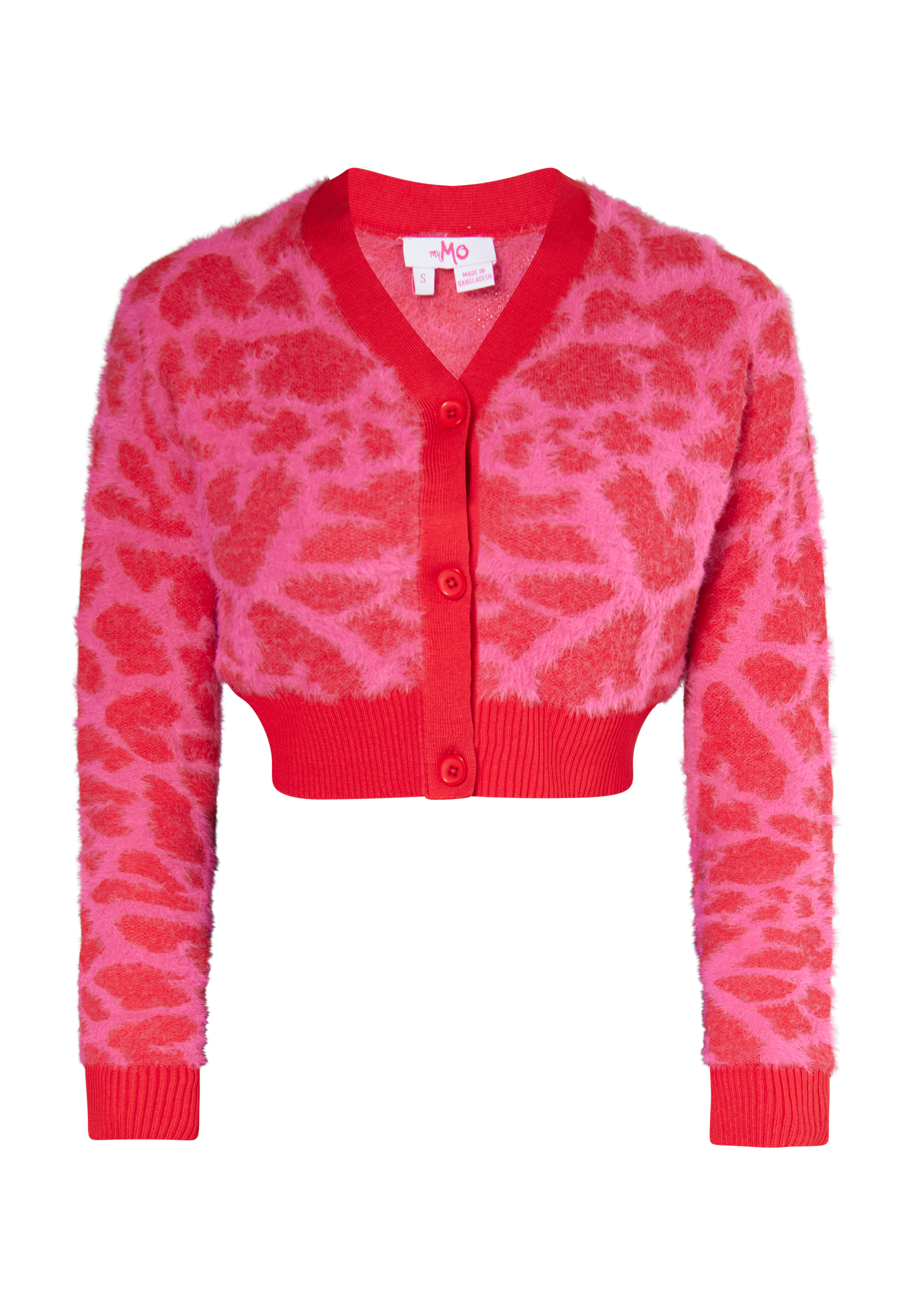 Thumbnail - Mymo Strickjacke Damen rosa/rot