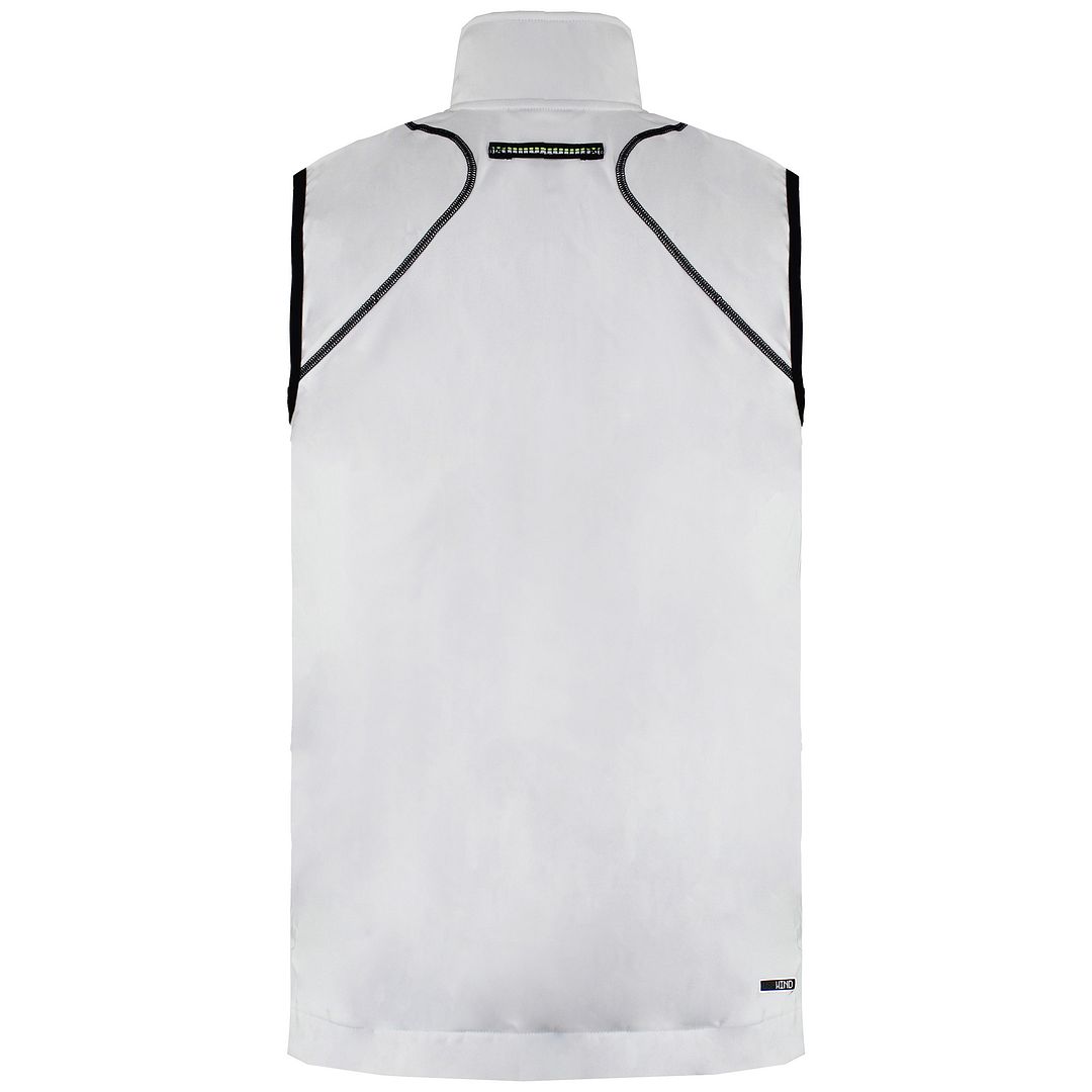 Puma Zip Up Graphic Logo Ärmlös Ljusgrå Polyesterväst för herrar 506813 – bild 2