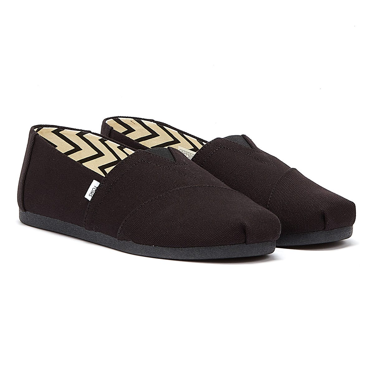Thumbnail - TOMS Alpargata Cotton Canvas Herren Schwarz / Schwarz Espadrilles