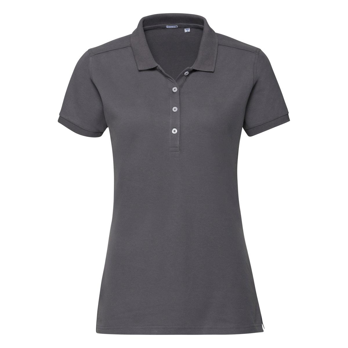 Russell Womens/Ladies Stretch Short Sleeve Polo Shirt (Convoy Grey)