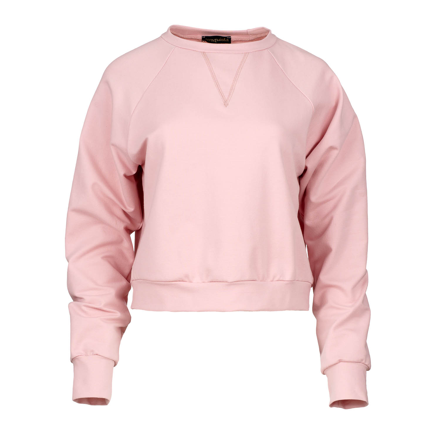 Conquista Croppad rosa sweatshirt dam – bild 2