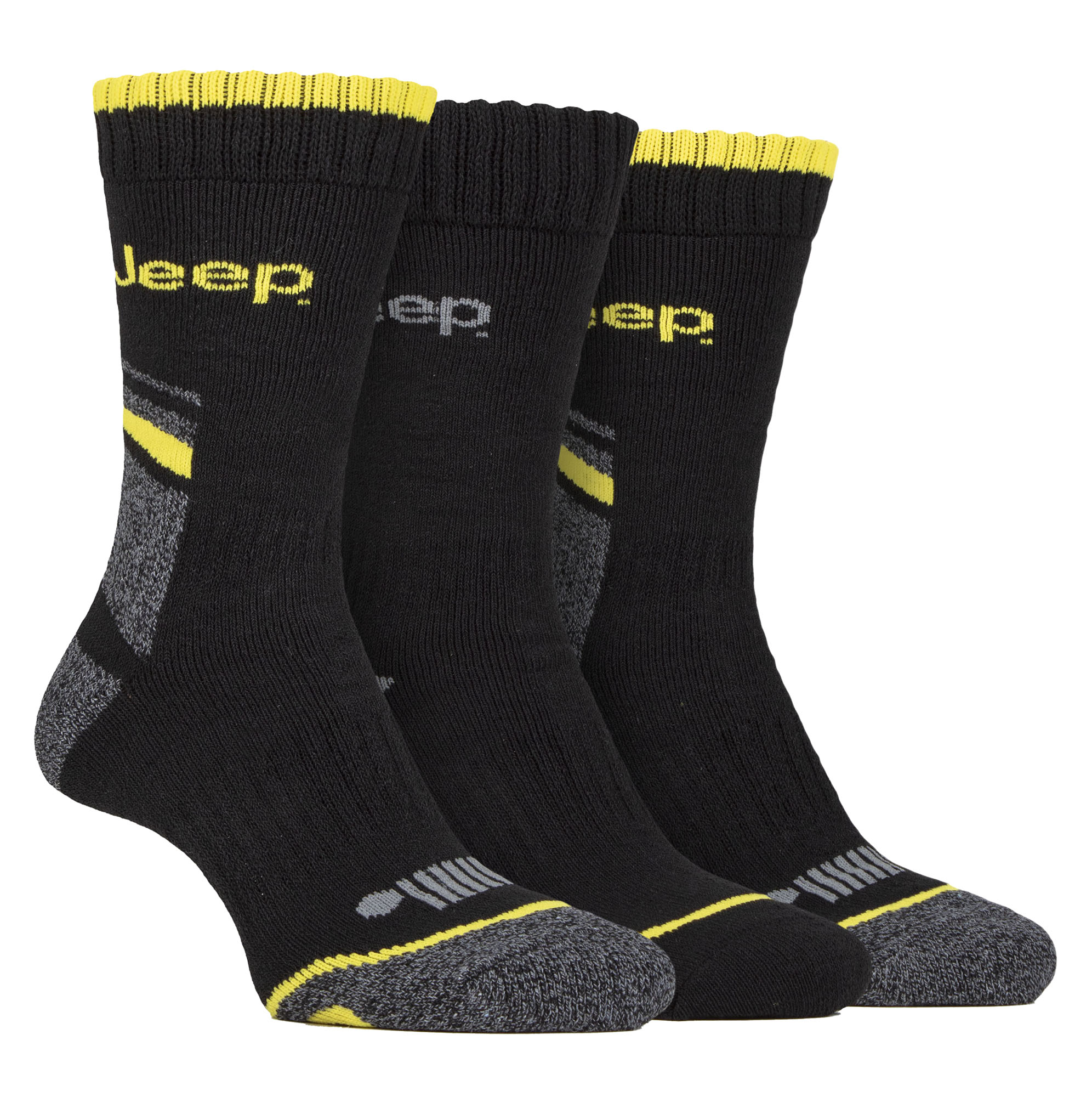 Thumbnail - Herren Heavy Duty Work Socken mit Arch Support | Jeep | Full Cushion High Performance Cotton Boot Socken mit verstärkter...