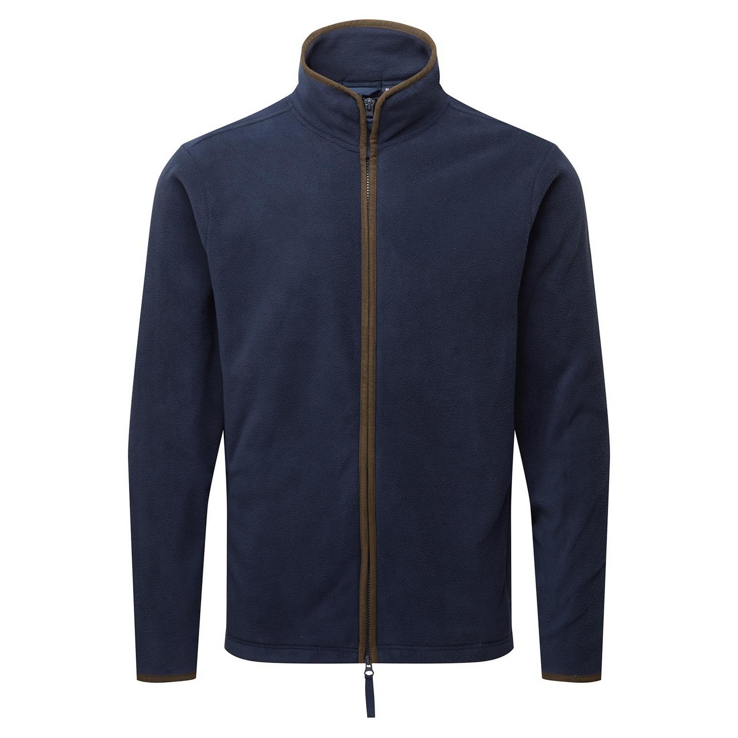 Premier - "Artisan" Fleecejacke für Herren (Marineblau/Braun)
