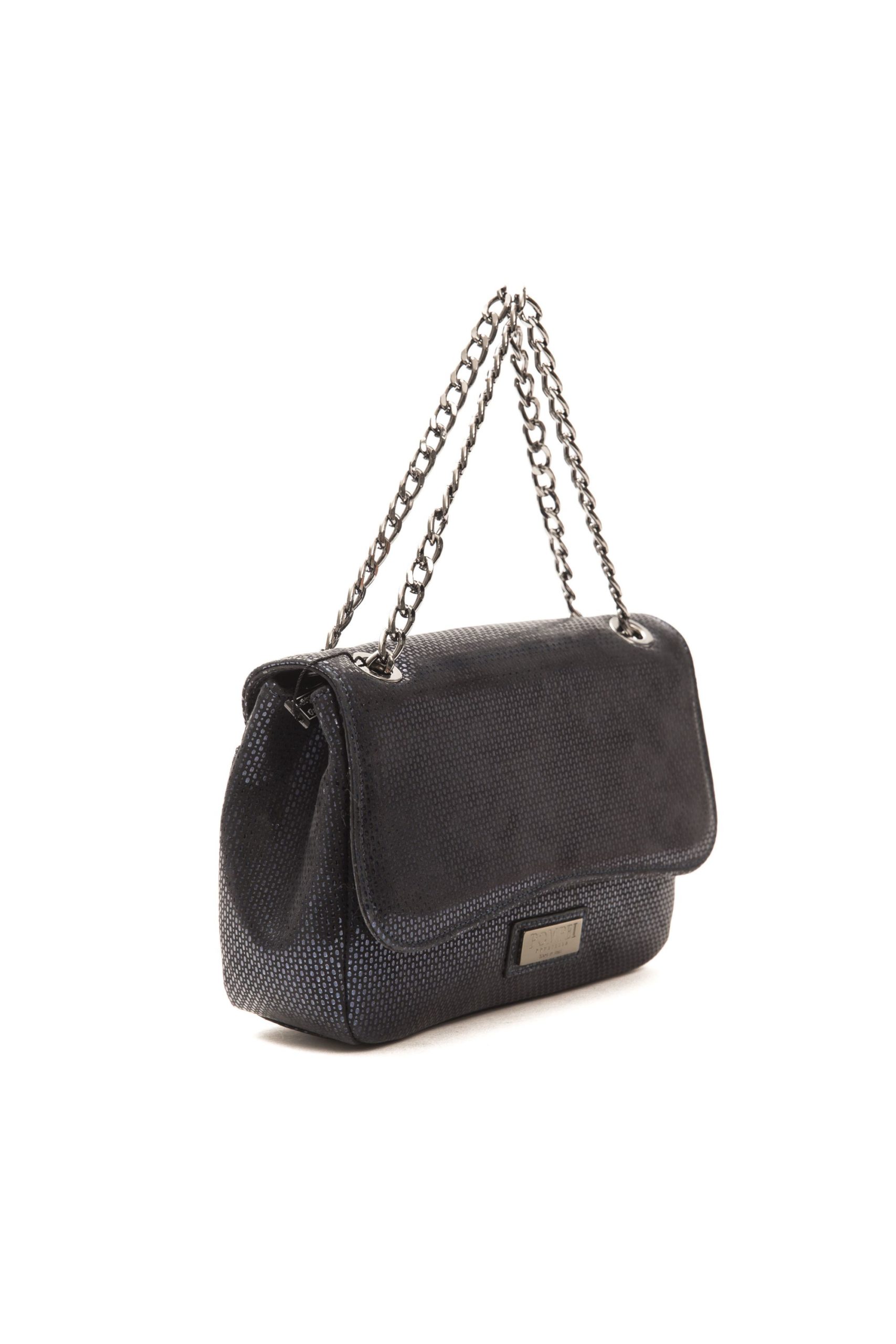 Kvinnors Blå Läder Crossbody Väska 2