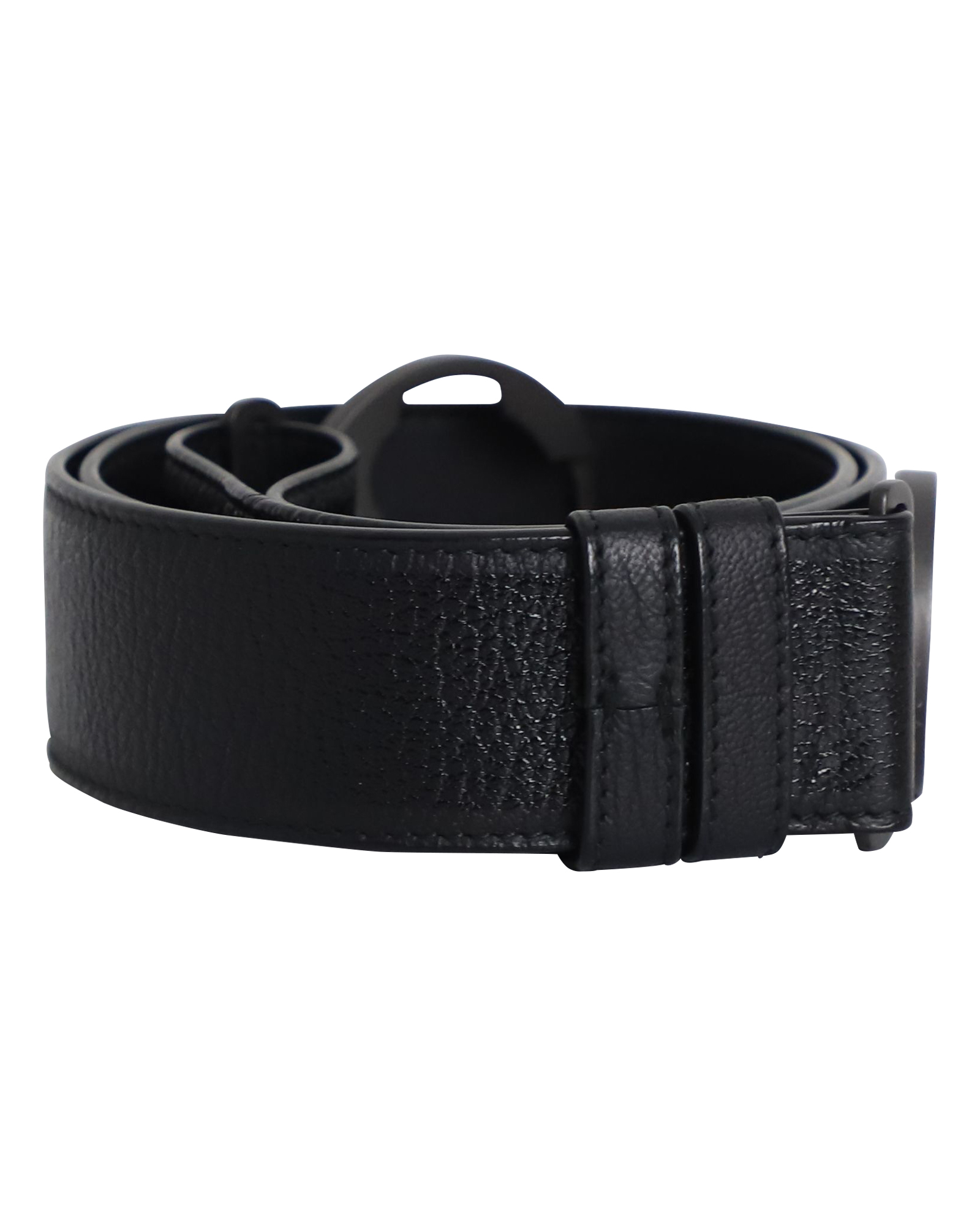 Bottega Veneta Pre-owned Bottega Veneta Rund Spänne Bälte i Svart Läder dam – bild 2