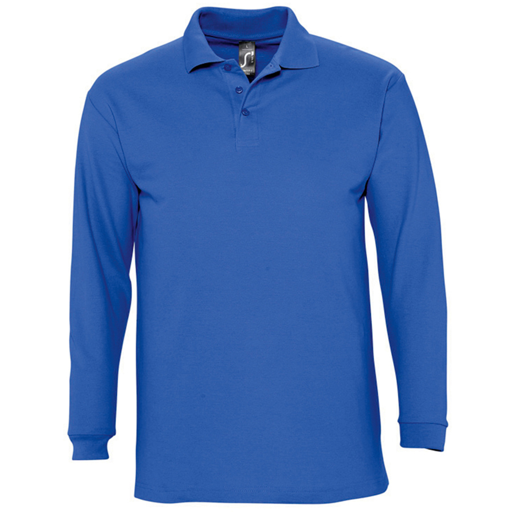 Thumbnail - SOLS Winter II - Polo à manches longues - Homme (Bleu roi)