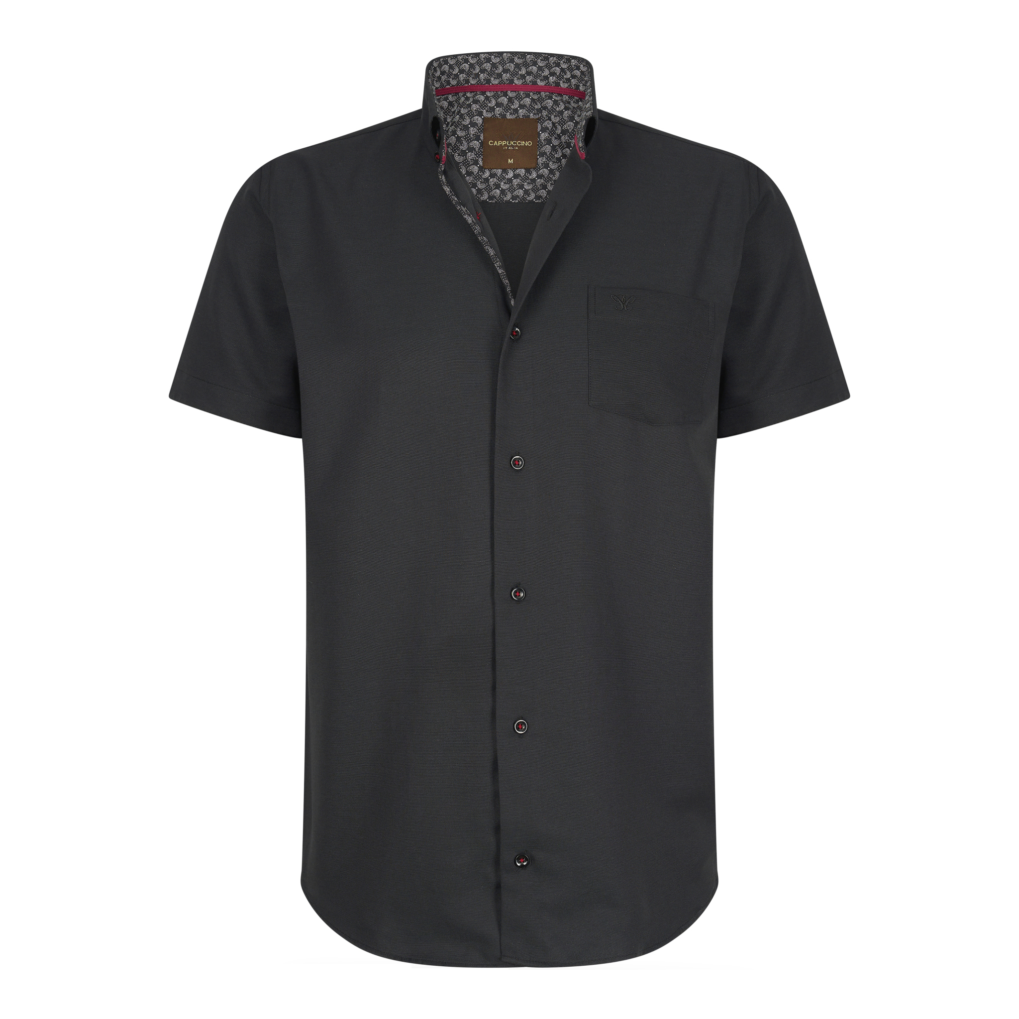 Thumbnail - Korte Mouw Zwart von Cappuccino Italia in der farbe Schwarz und in größe L.