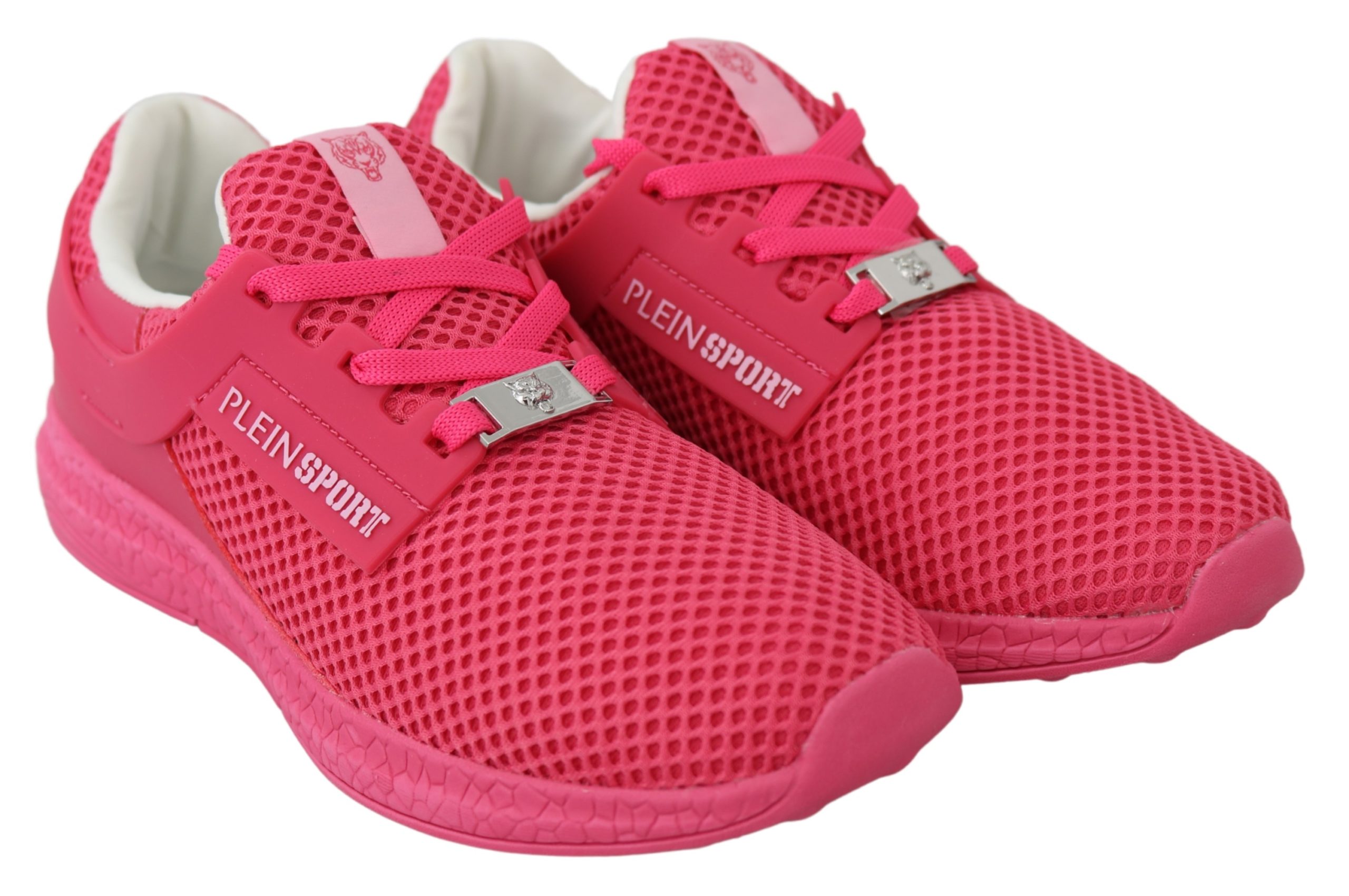 Plein Sport Dam Fuxia Rödbeta Polyester Löparskor Becky Sneakers – bild 2