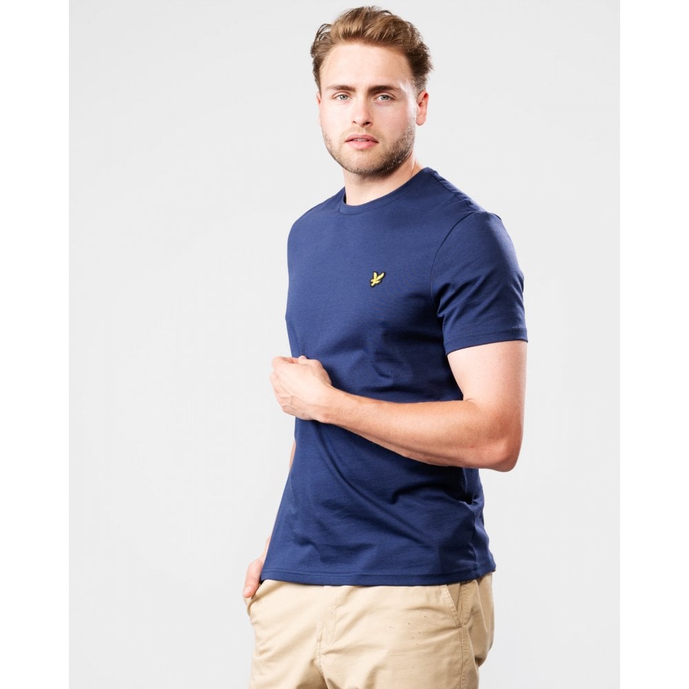 Thumbnail - Lyle & Scott Tee SS Einfarbiges T-Shirt Blau