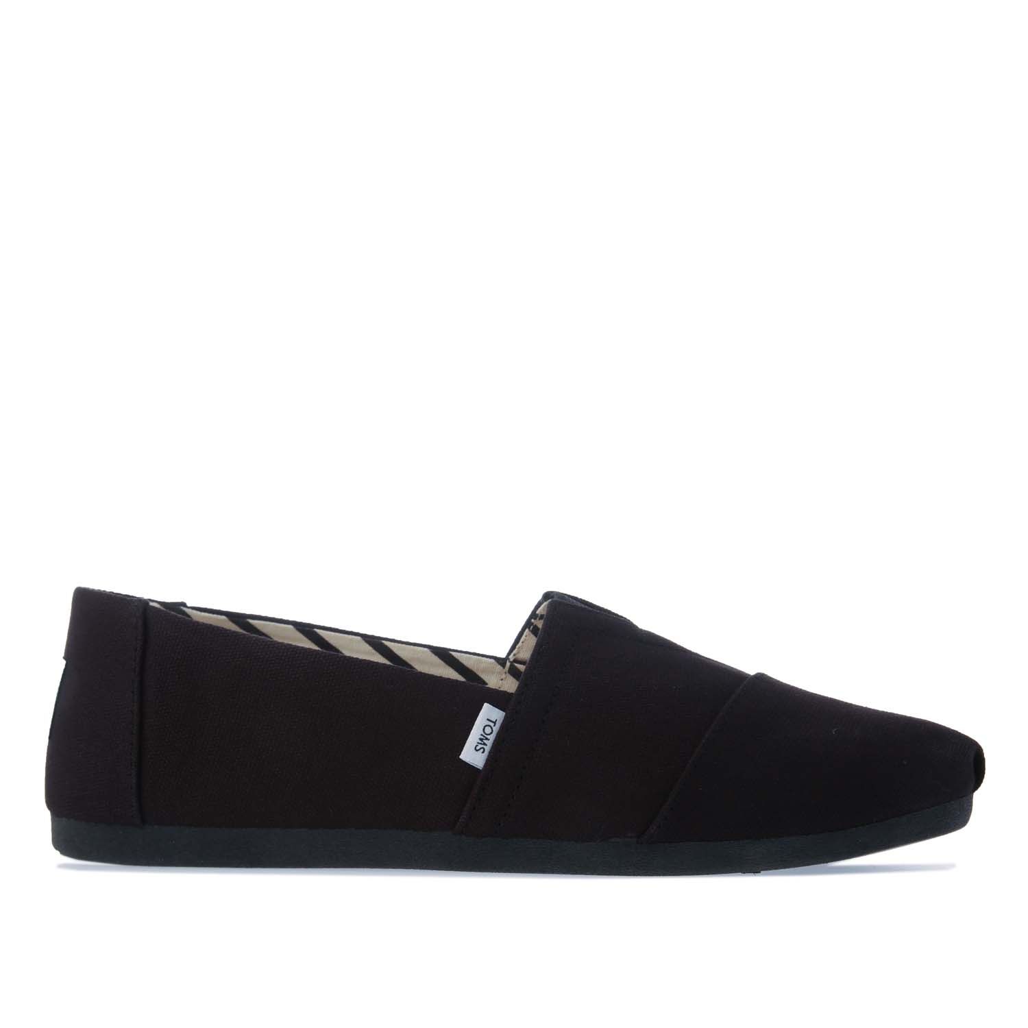 Thumbnail - Espadrilles Alpargata coton recyclé Toms Pour Femme en Noir