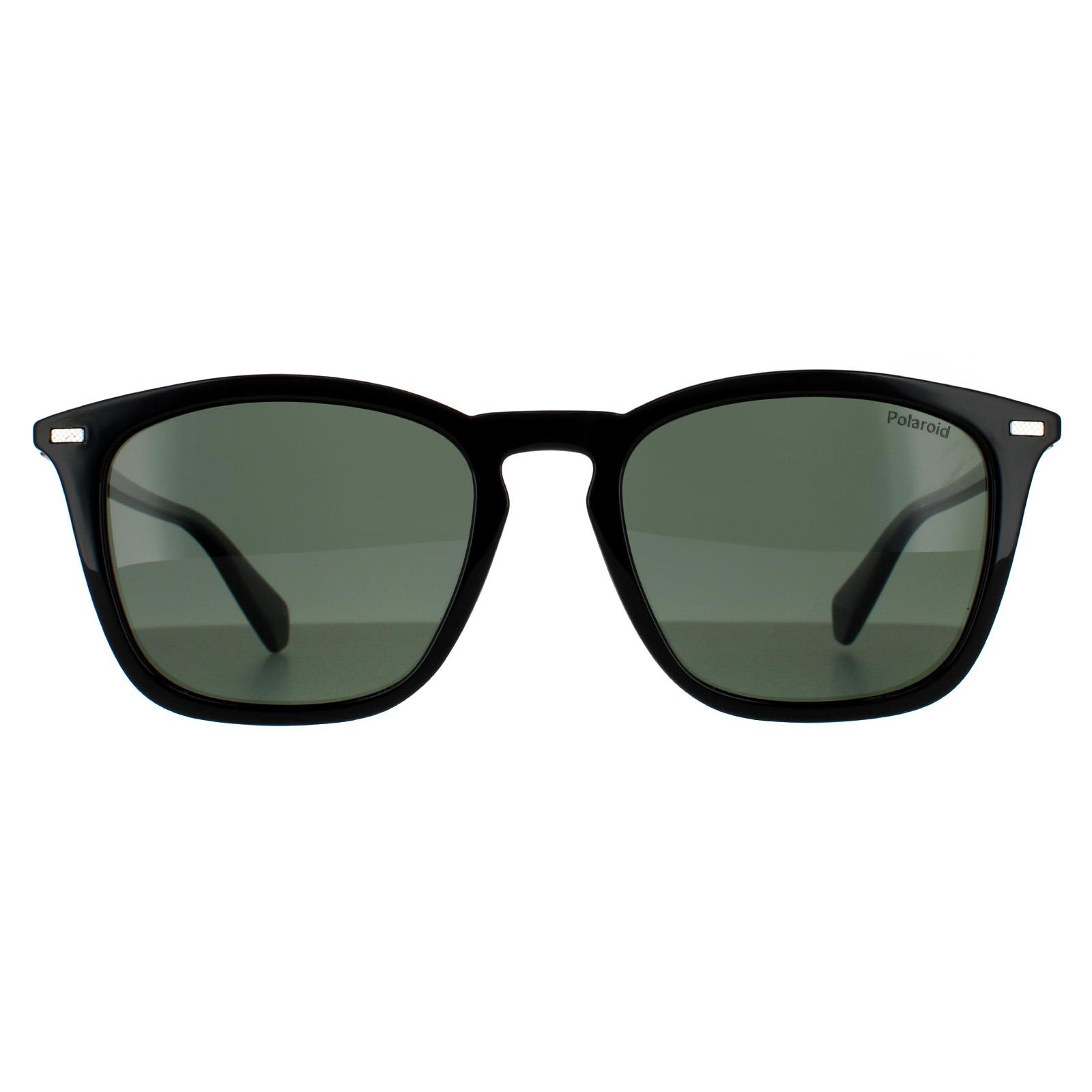 Thumbnail - Polaroid Square Unisex Schwarz Grün Polarisierte Sonnenbrille