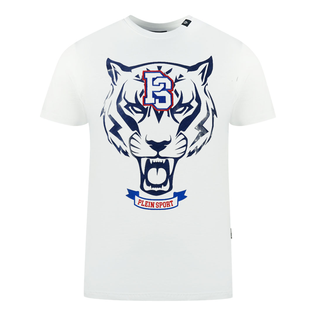 Thumbnail - Plein Sport PS Tiger Logo Weißes T-Shirt