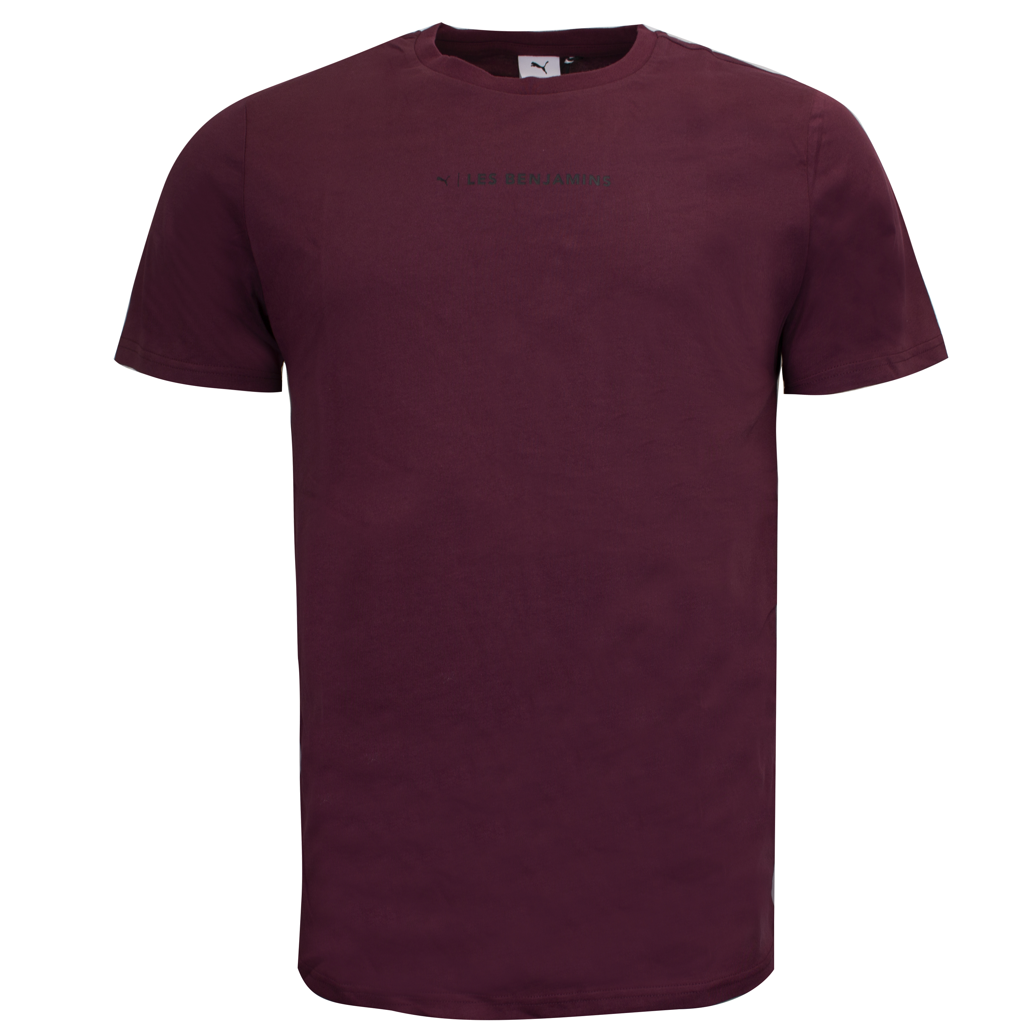 Thumbnail - Puma x Les Benjamins Logo T-Shirt Casual Graphic Mens Top Burgund 578532 96