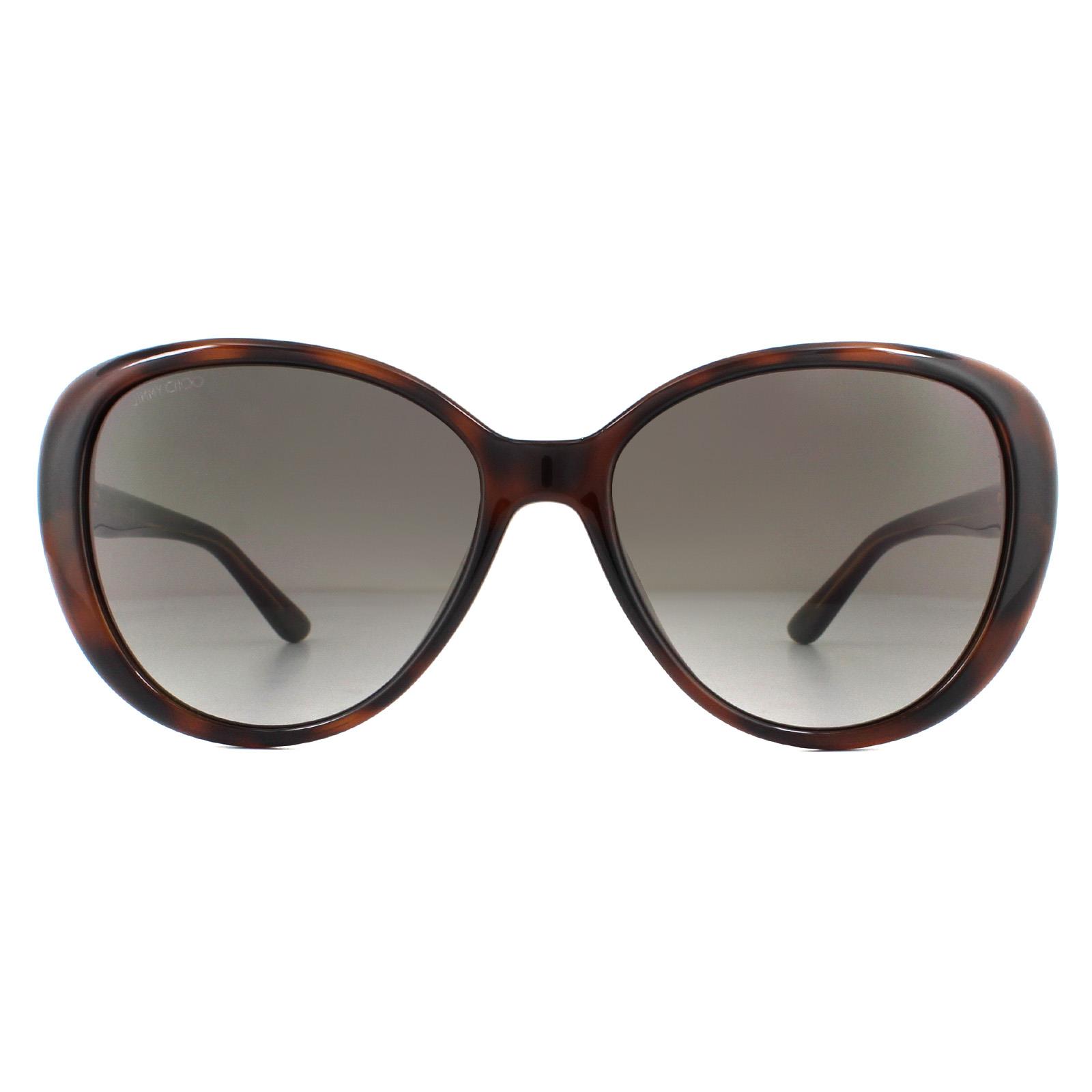 Thumbnail - Jimmy Choo Sonnenbrille AMIRA/G/S 086 HA Dunkle Havanna Braun Gradient