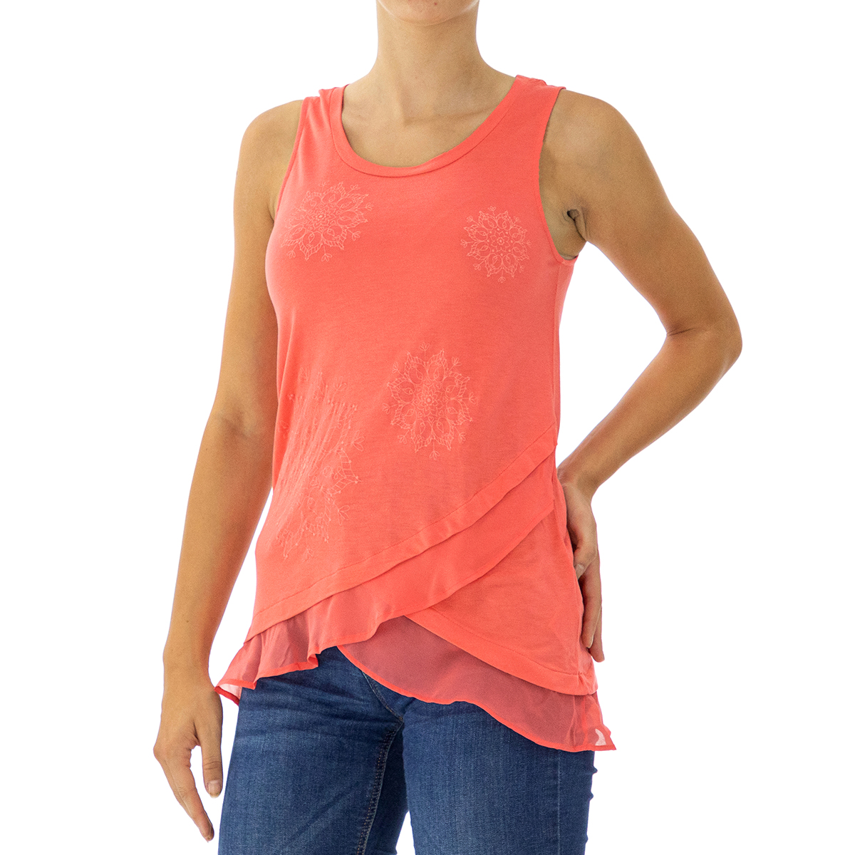 Desigual Linnen / Ärmlösa T-shirts dam – bild 5