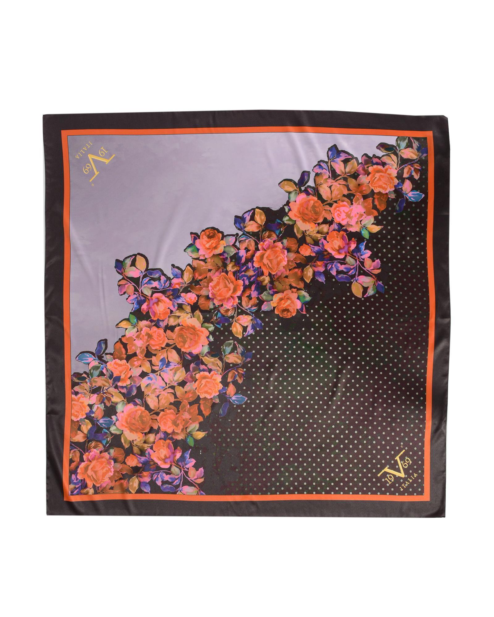 19v69 Italia Womens Foulard with Flower Pattern - Multicolour - One Size