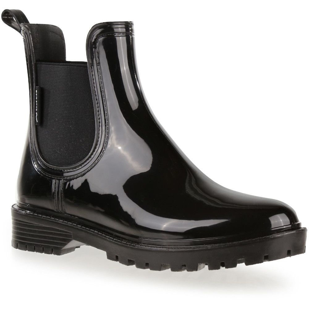 Regatta Women's Jet Black Harriett Ii Ankle Waterproof Wellies In | Size: 5 - Image 9