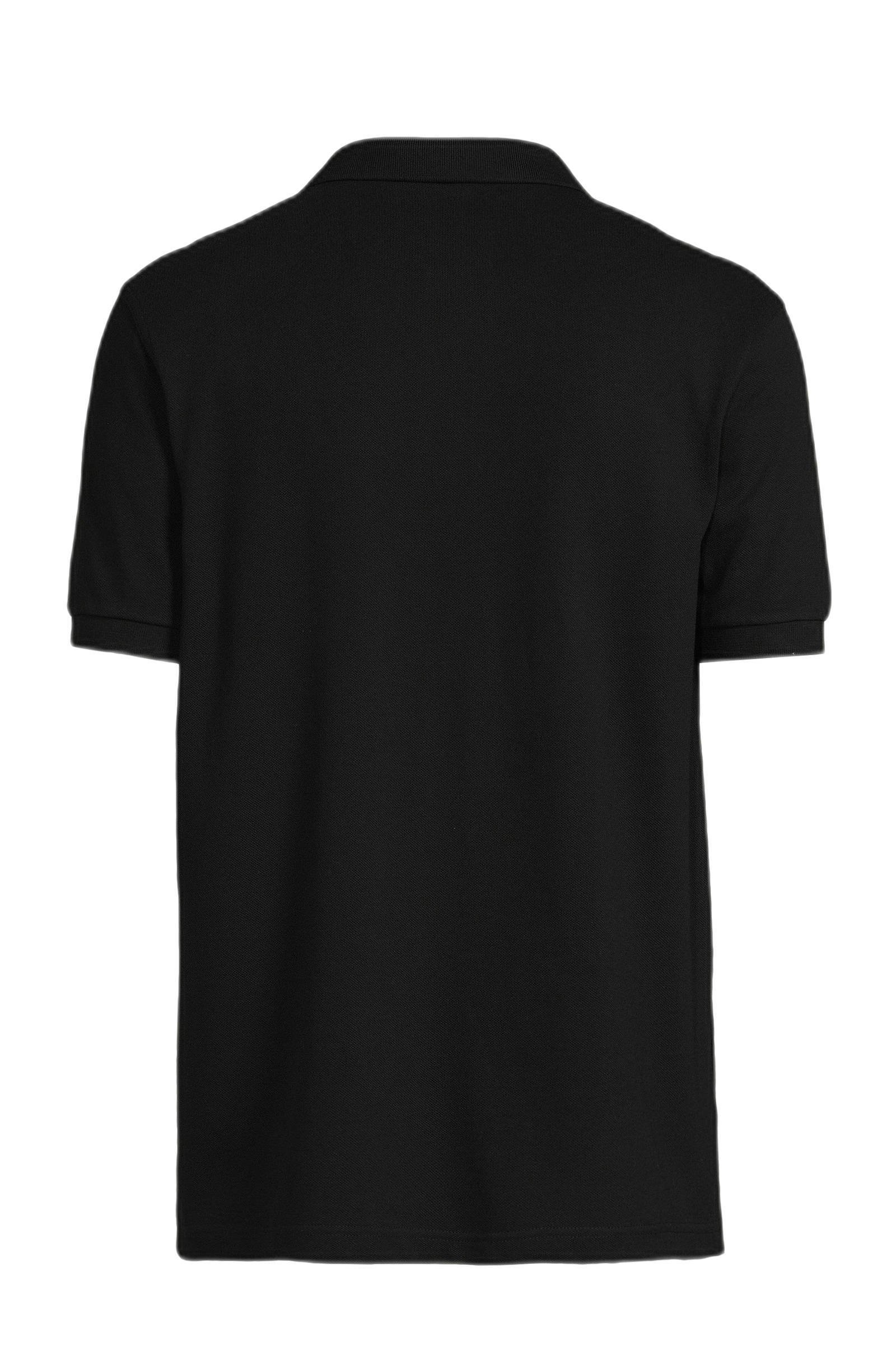 Fred Perry GBFred Perry slim fit polo med logotyp svart/krom pikéer herr – bild 2