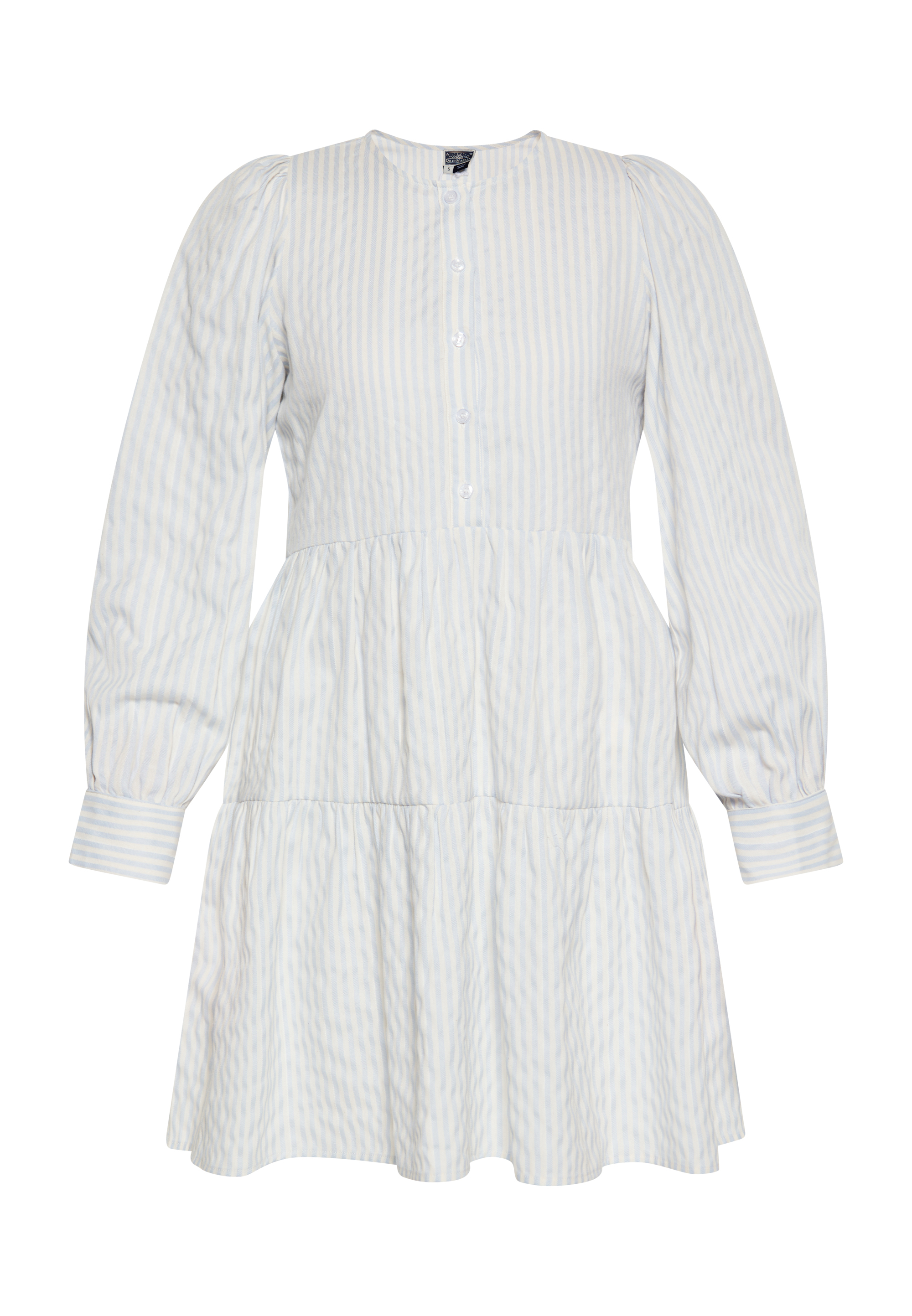 Dreimaster Kleid Damen hellblaues Wollweiß
