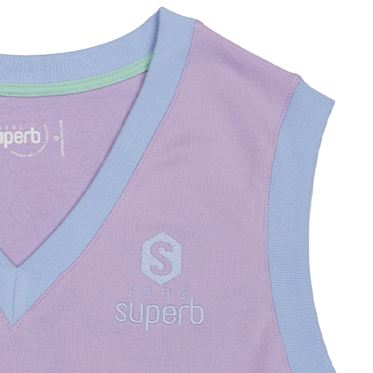 Superb Be Happy RSC-S2101 Ärmlös topp med V-ringning för kvinnor dam – bild 2