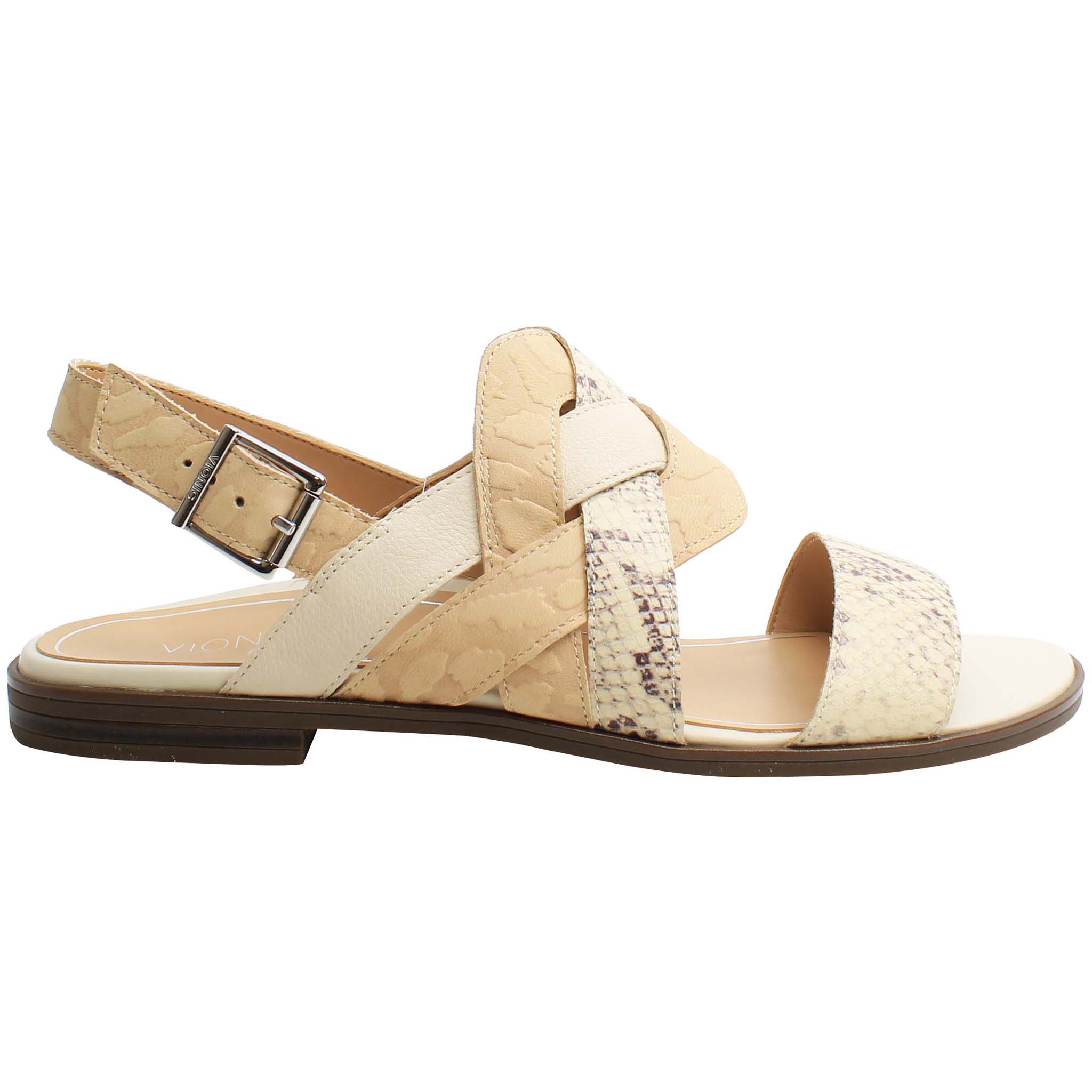 Thumbnail - Vionic Kendra Snake Beige Damen Sandalen