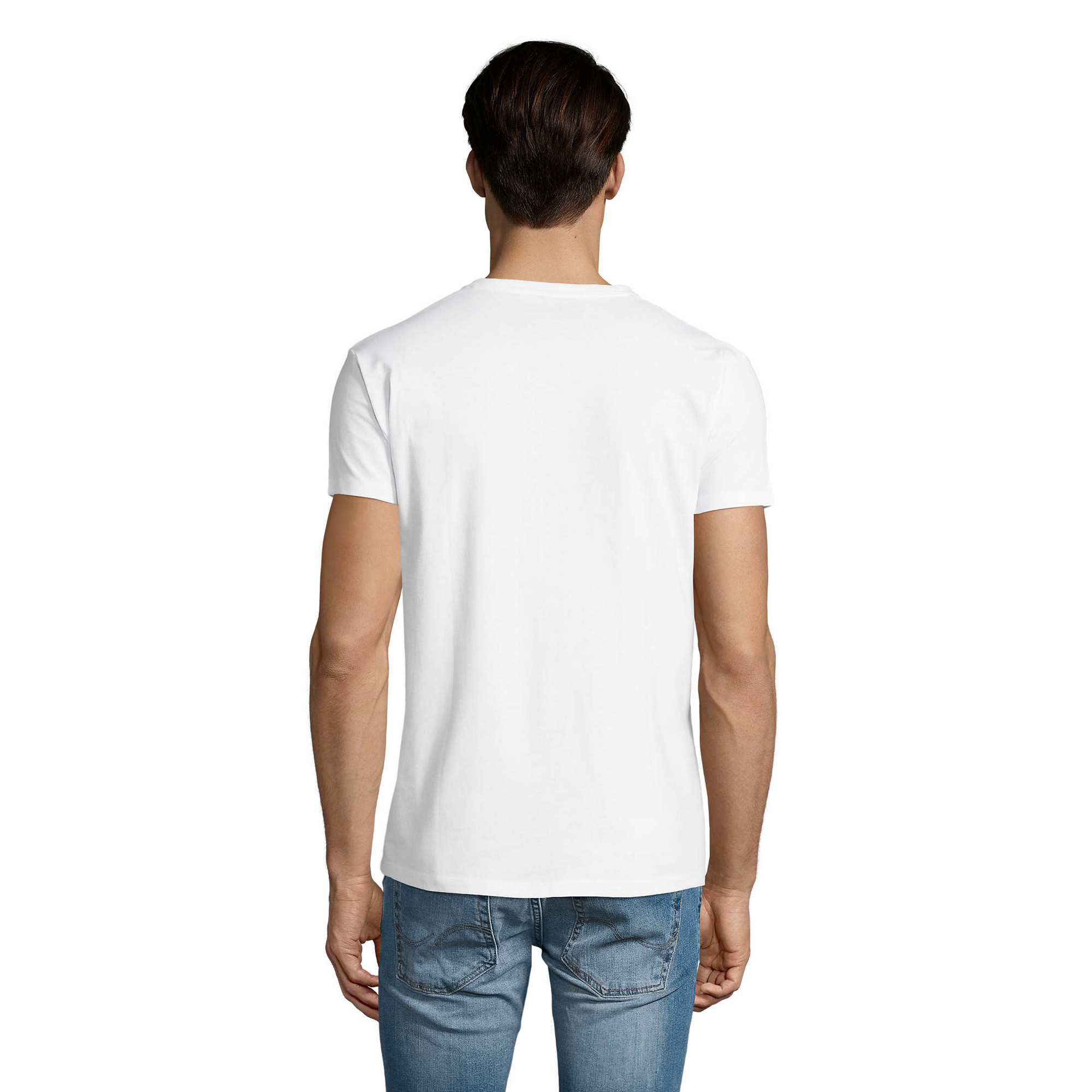 SOLS Imperial T-shirt med V-ringning för män (Vit) herr – bild 2