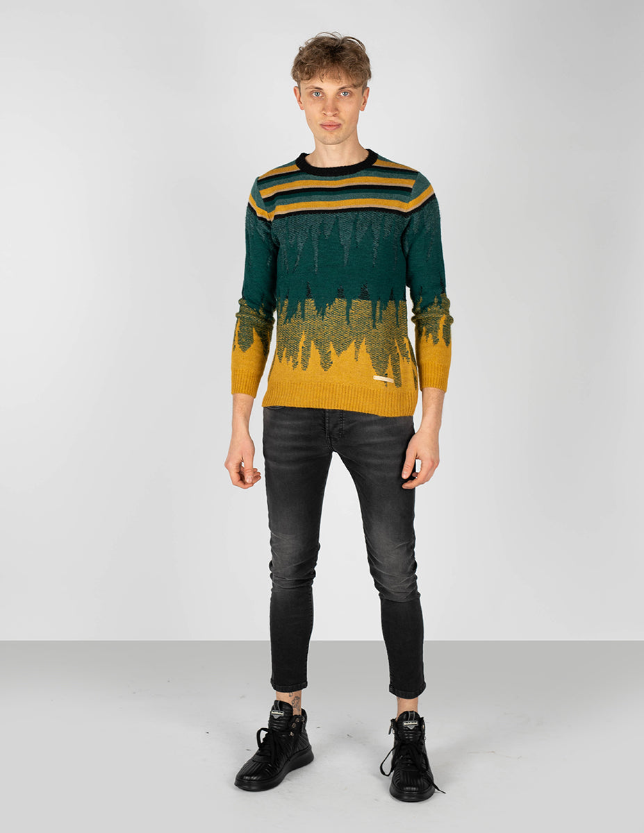 Takeshy Kurosawa Pullover Degrade Herr stickade tröjor – bild 2