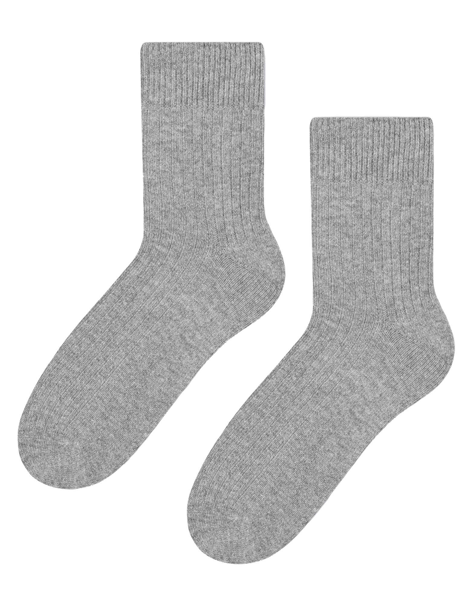 Thumbnail - Womens Wool Dress Socks | Steven | Atmungsaktive Warme Socken für Damen -Grau