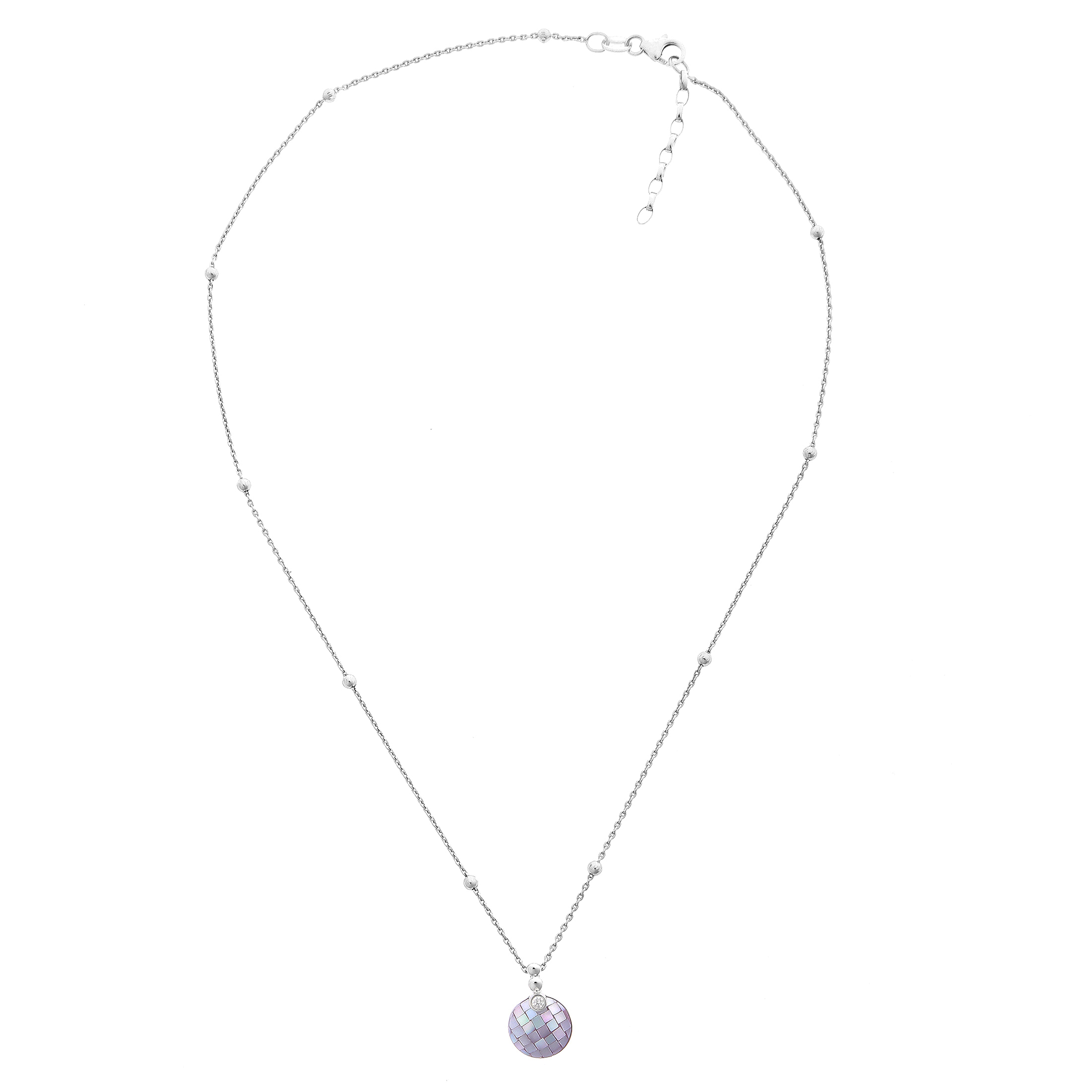 Orphelia 'Vera' Damenkette mit Anhänger aus 925er Sterlingsilber – Silber ZH-7231