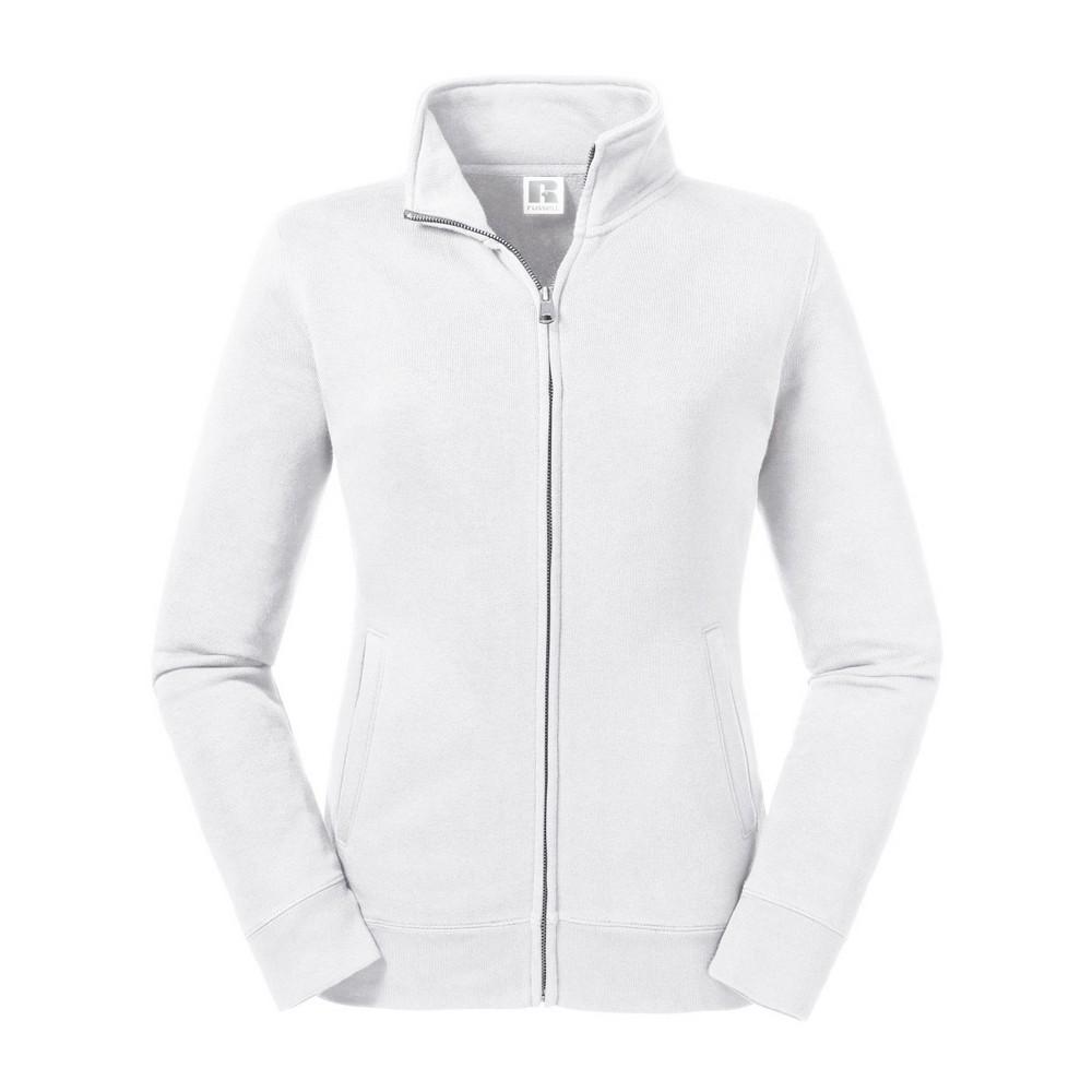 Russell Womens/Ladies Authentic Sweat Jacket (White)