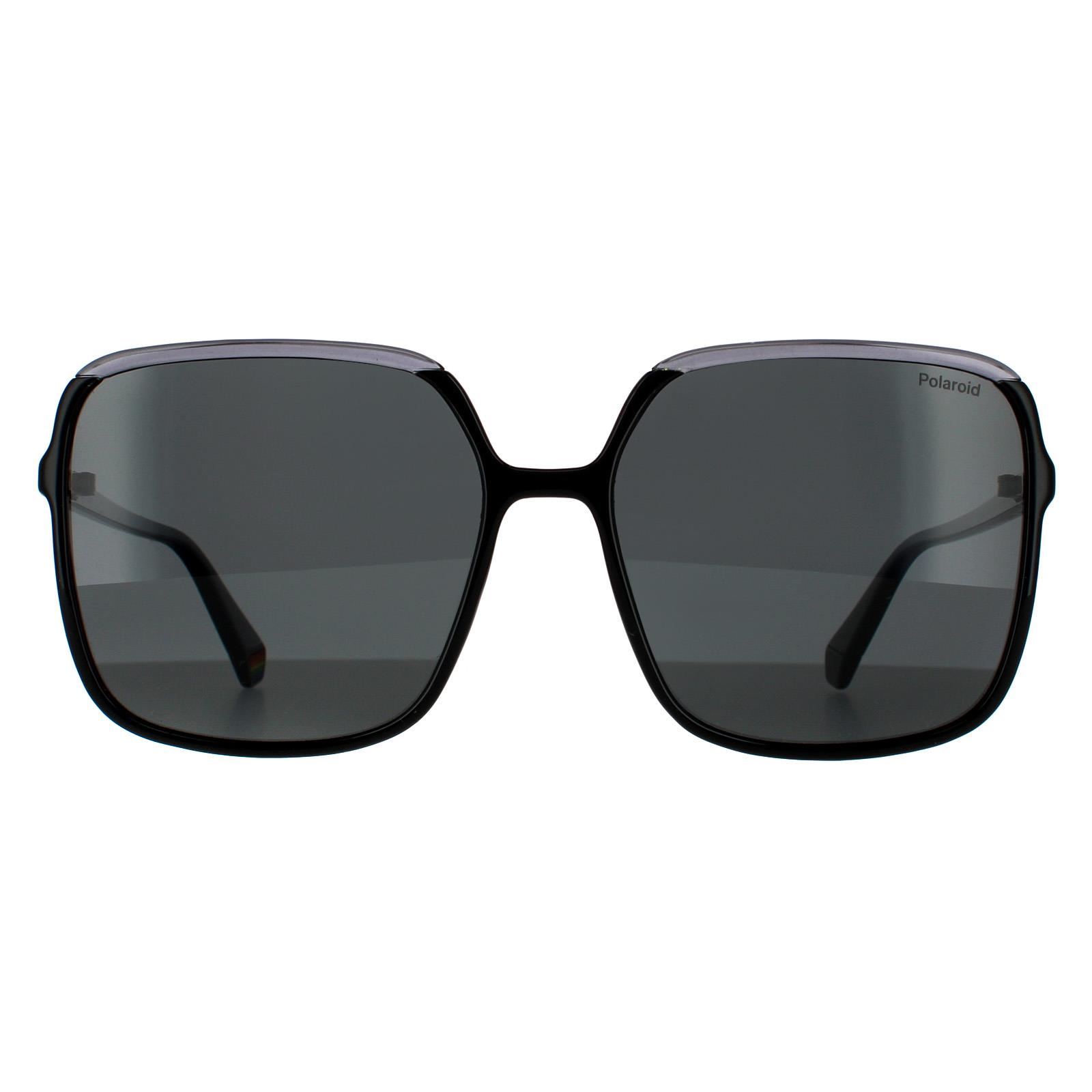 Thumbnail - Polaroid Square Womens Schwarz Grau Polarisiert 90041091