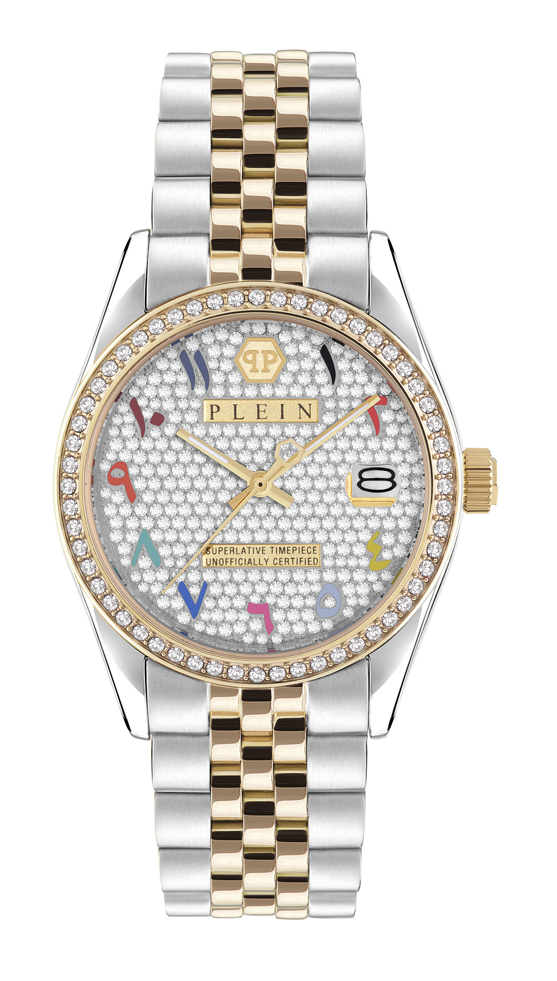Thumbnail - Philipp Plein Date Superlative Damen-Multicolor-Uhr PW2BA0123