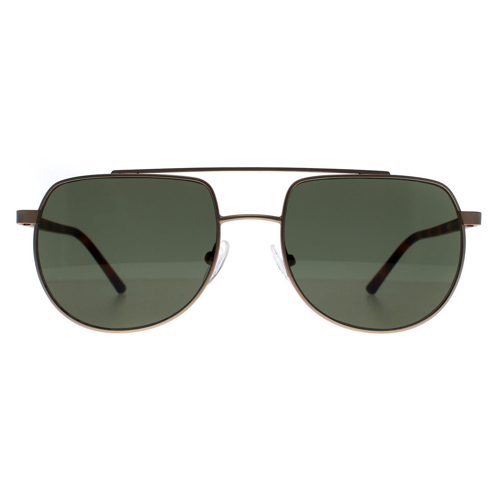Thumbnail - Calvin Klein Aviator Herren Mattes Hellgold Grün CK20301S