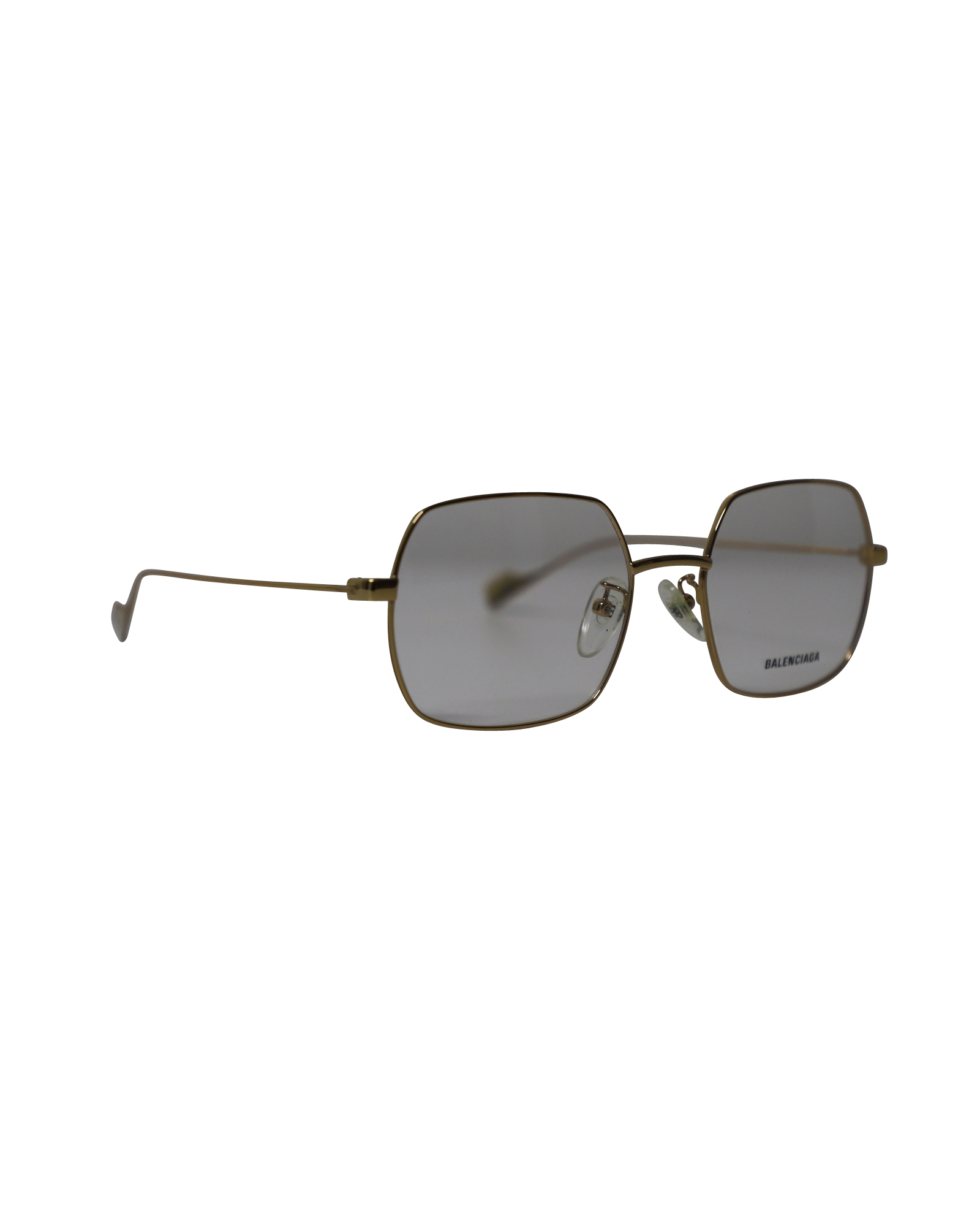 Balenciaga Pre-owned Balenciaga BB0090O 003 Fyrkantiga Solglasögon i Guldmetall dam – bild 2