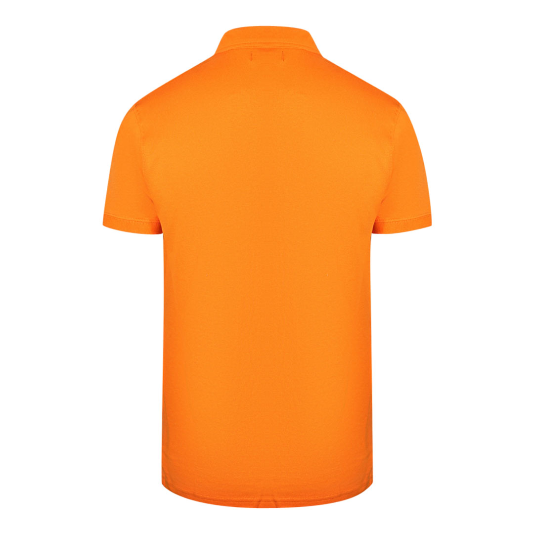 Cavalli Class Brand Logo Orange Pikétröja herr – bild 2