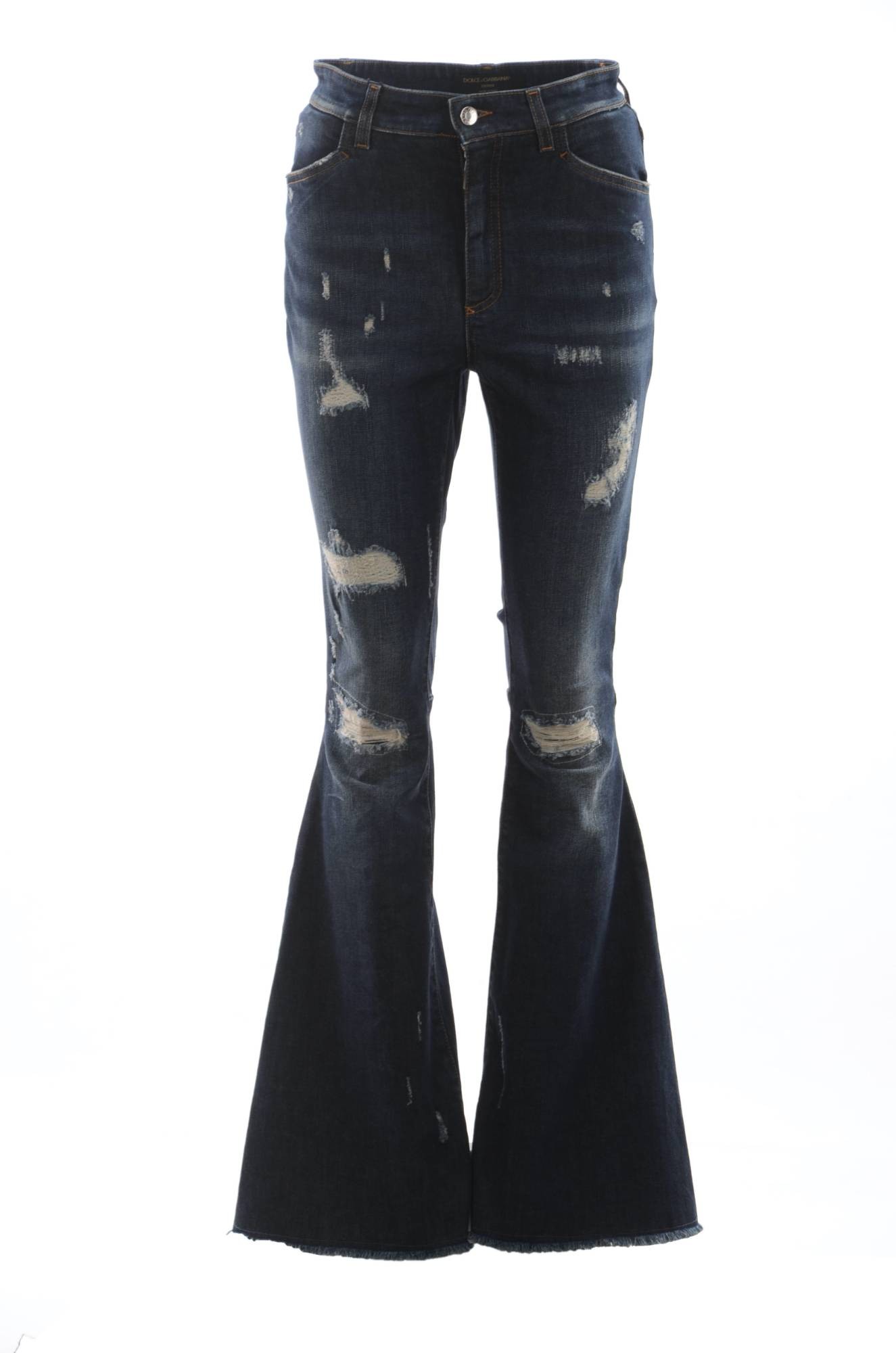 Dolce & Gabbana Women Denim Flare Trousers