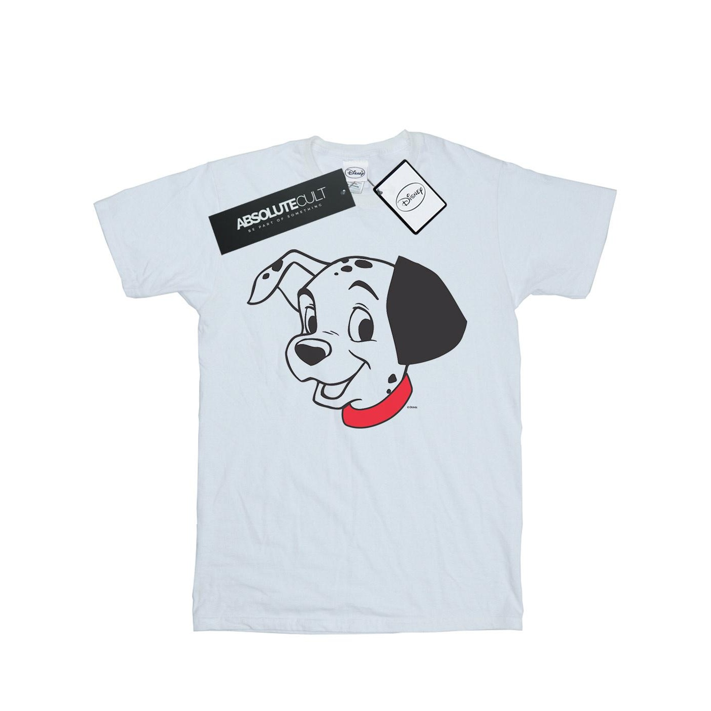 Thumbnail - Disney - "101 Dalmatians Dalmatian Head" T-Shirt für Damen (Weiß)