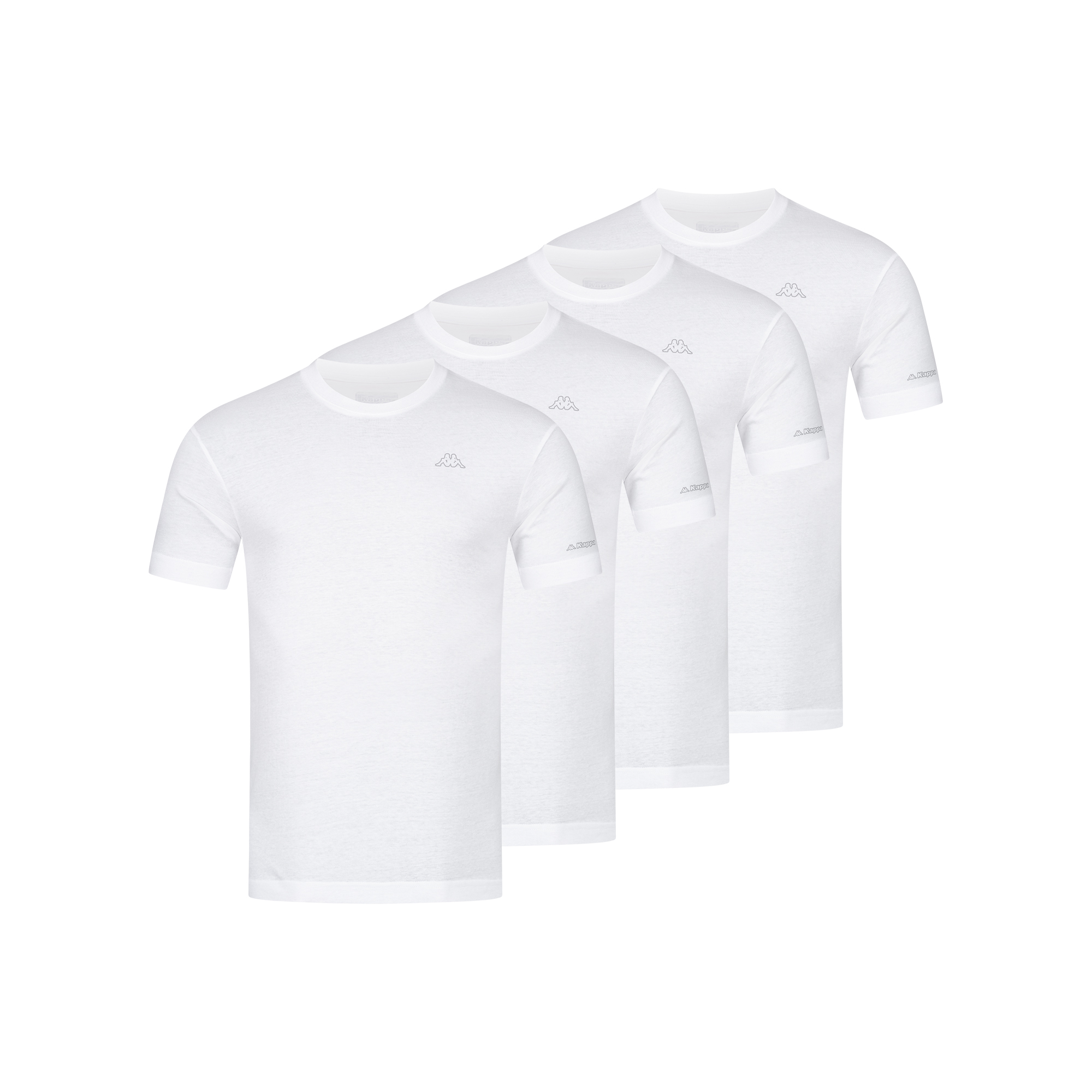 Thumbnail - Kappa 4er Set T-Shirt BASIC in Weiß