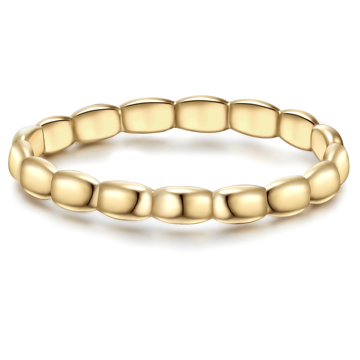 Glanzstücke München Womens Female Sterling Silver Ring - Gold - Size I