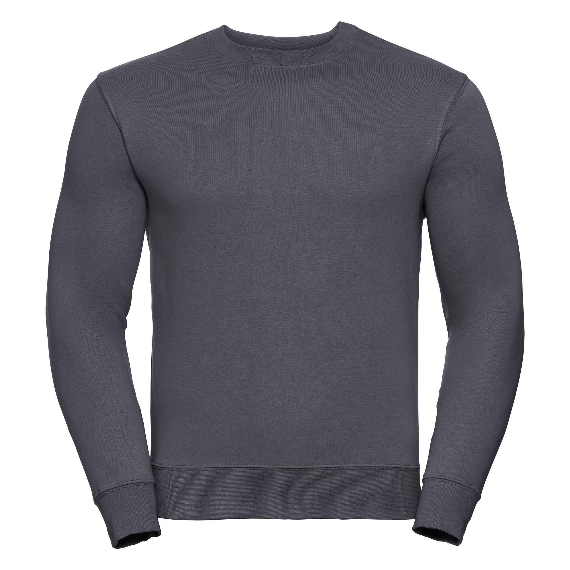 Russell Mens Authentic Sweatshirt (Slimmer Cut) (Convoy Grey)