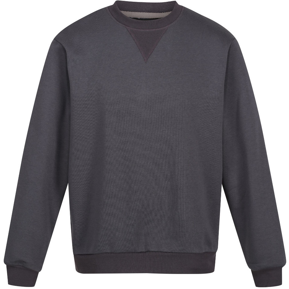 Regatta Professional Mens Pro Crew Neck Sweatshirt - Grey Cotton - Size 3XL