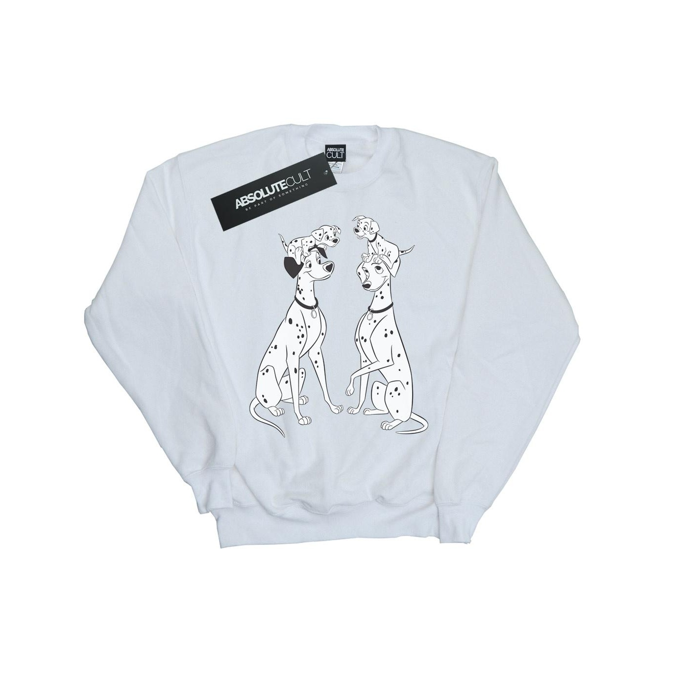 Thumbnail - Disney - "101 Dalmatians Family" Sweatshirt für Damen (Weiß)