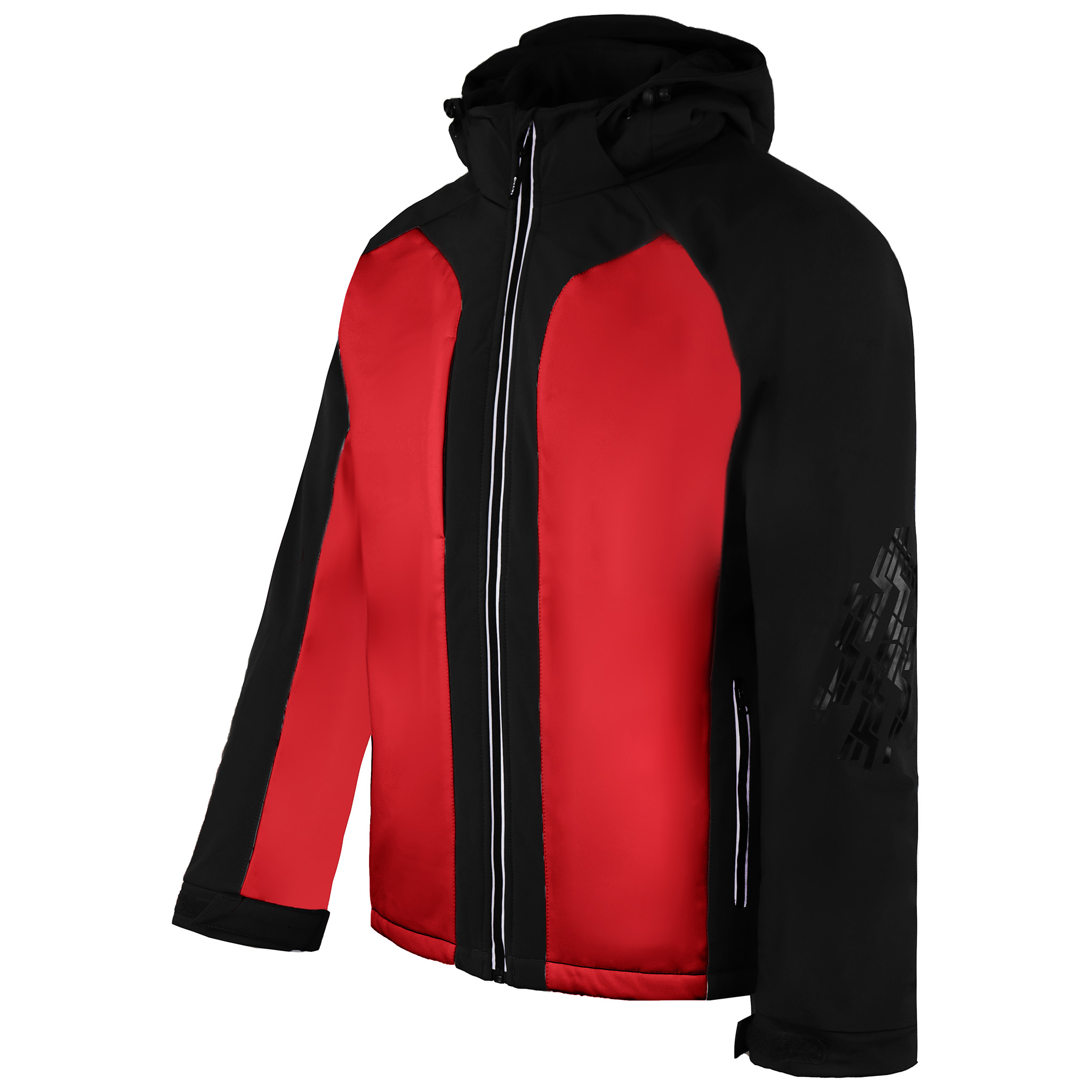 FLEX Softshell-jacka för herrar, röd/svart 2