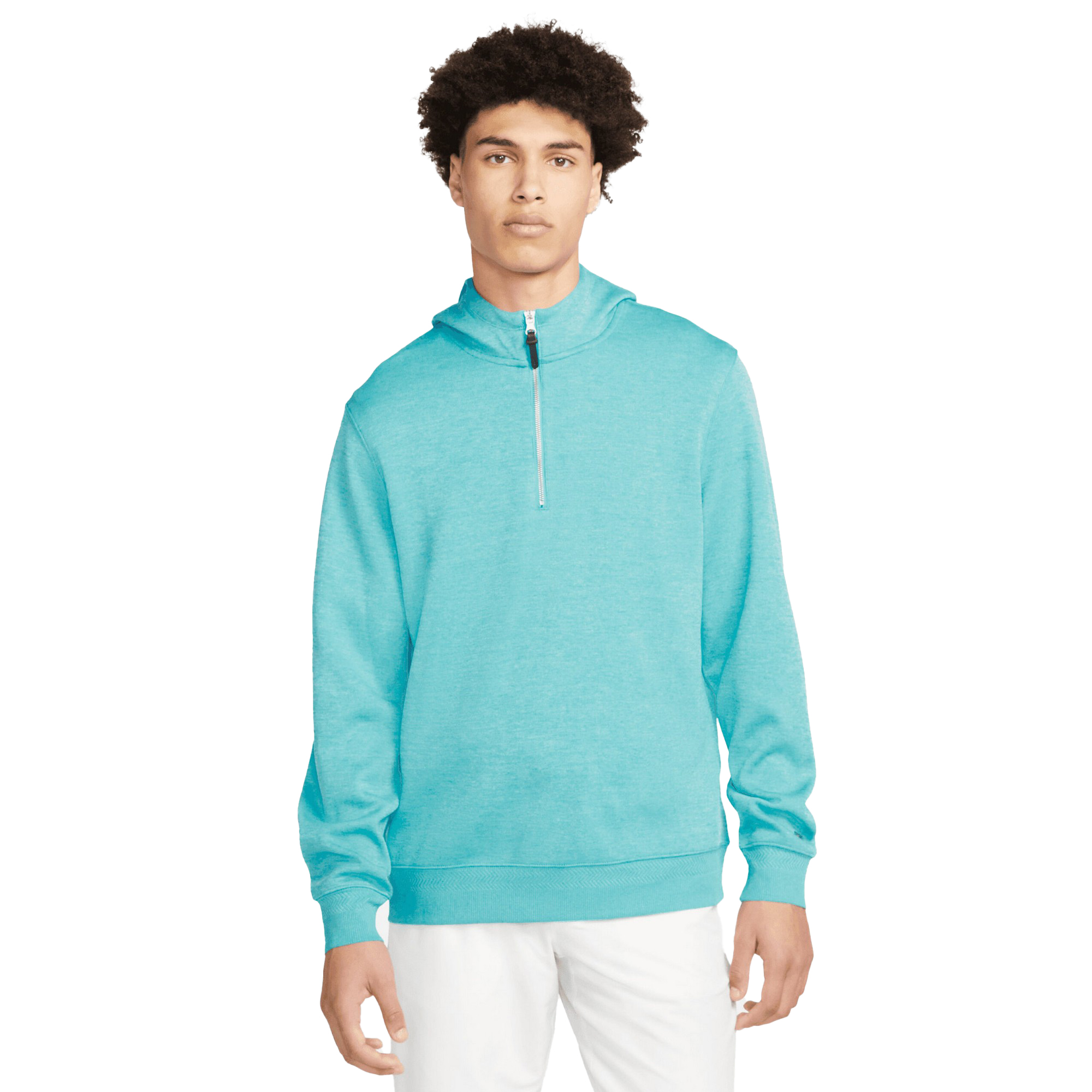 Nike Mens Dri-FIT Golf Hoodie (Ocean Bliss/Baltic Blue/Brushed Silver) - Size Medium