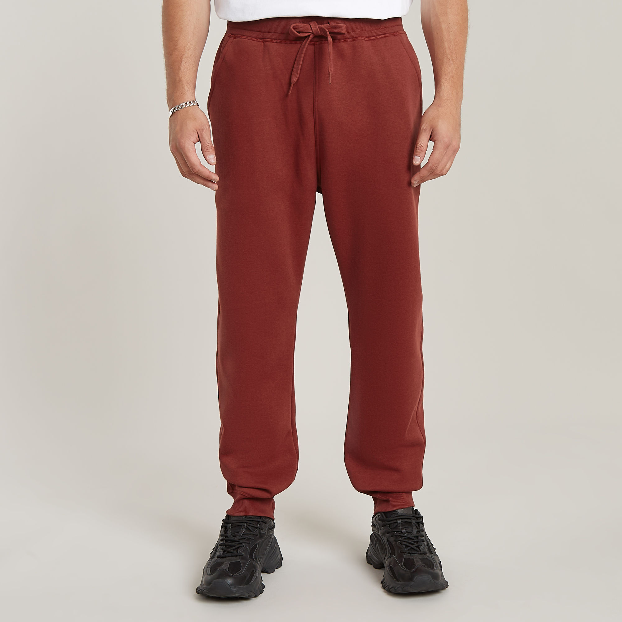 G Star Raw Mens G-Star RAW Premium Core Type C Sweat Pants - Red Cotton - Size 2XL