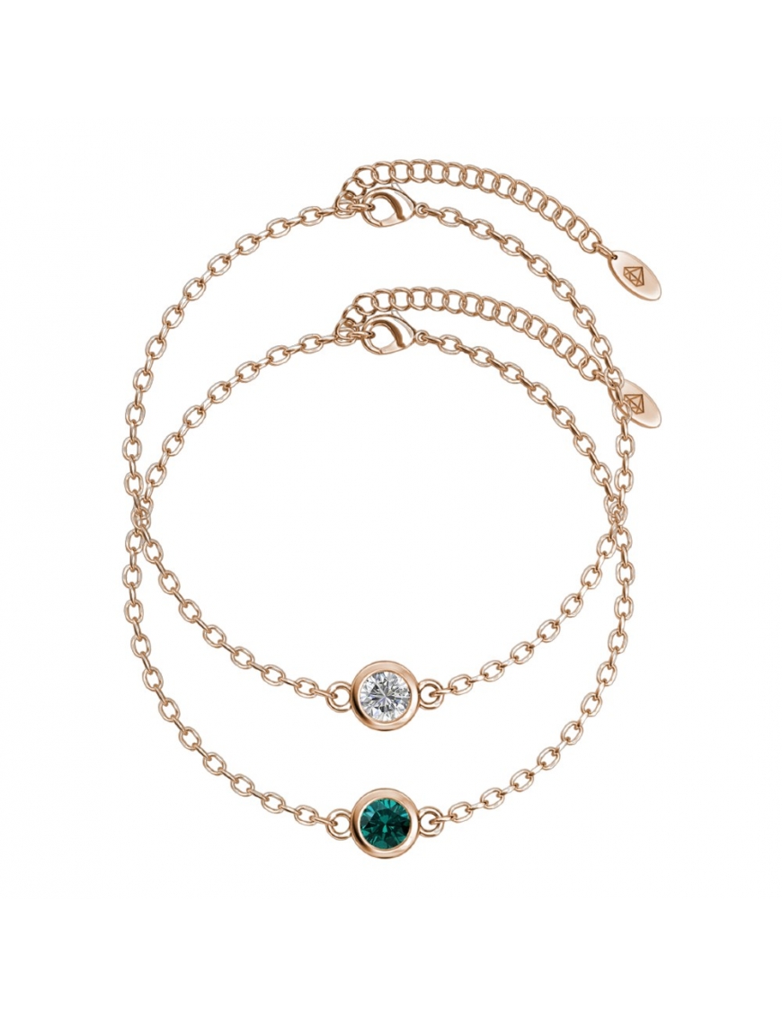 MYC Paris Armband med födelsestenar roséguld och multi dam – bild 2