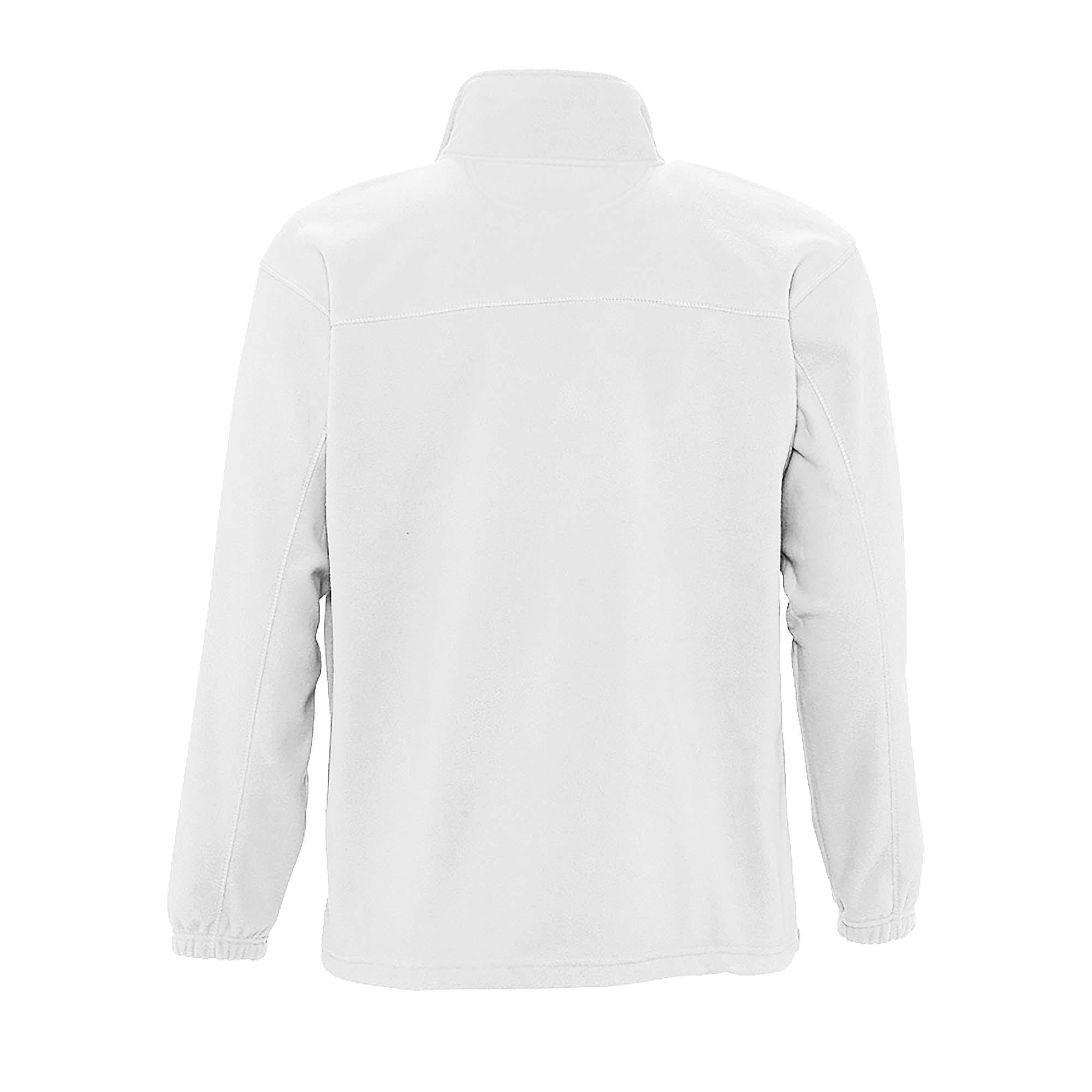 SOLS Mens North Full Zip Outdoor Fleece Jacket (Vit) jackor herr – bild 2