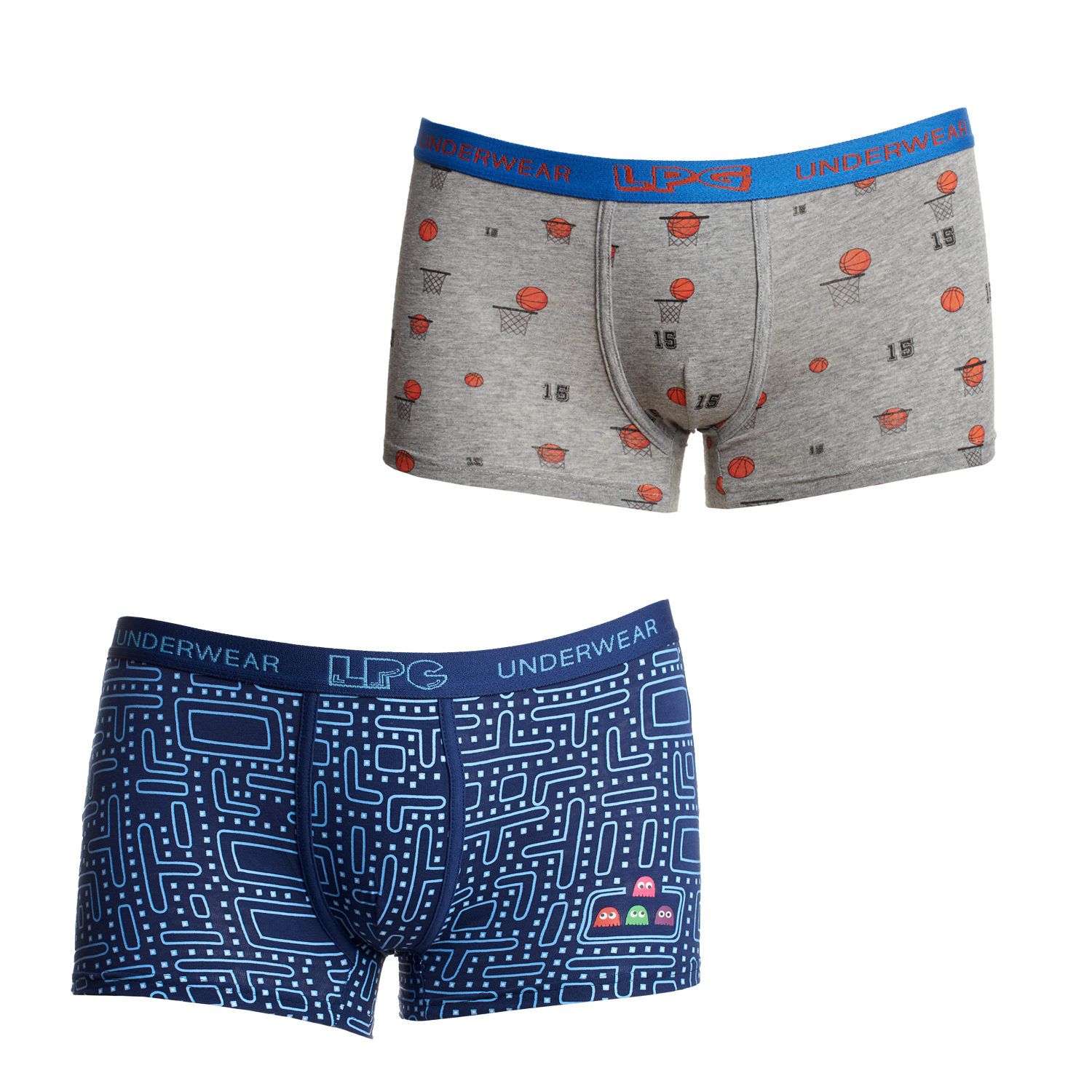 LPG1006 Jongensboxershort van ademende stof met anatomische voorkant