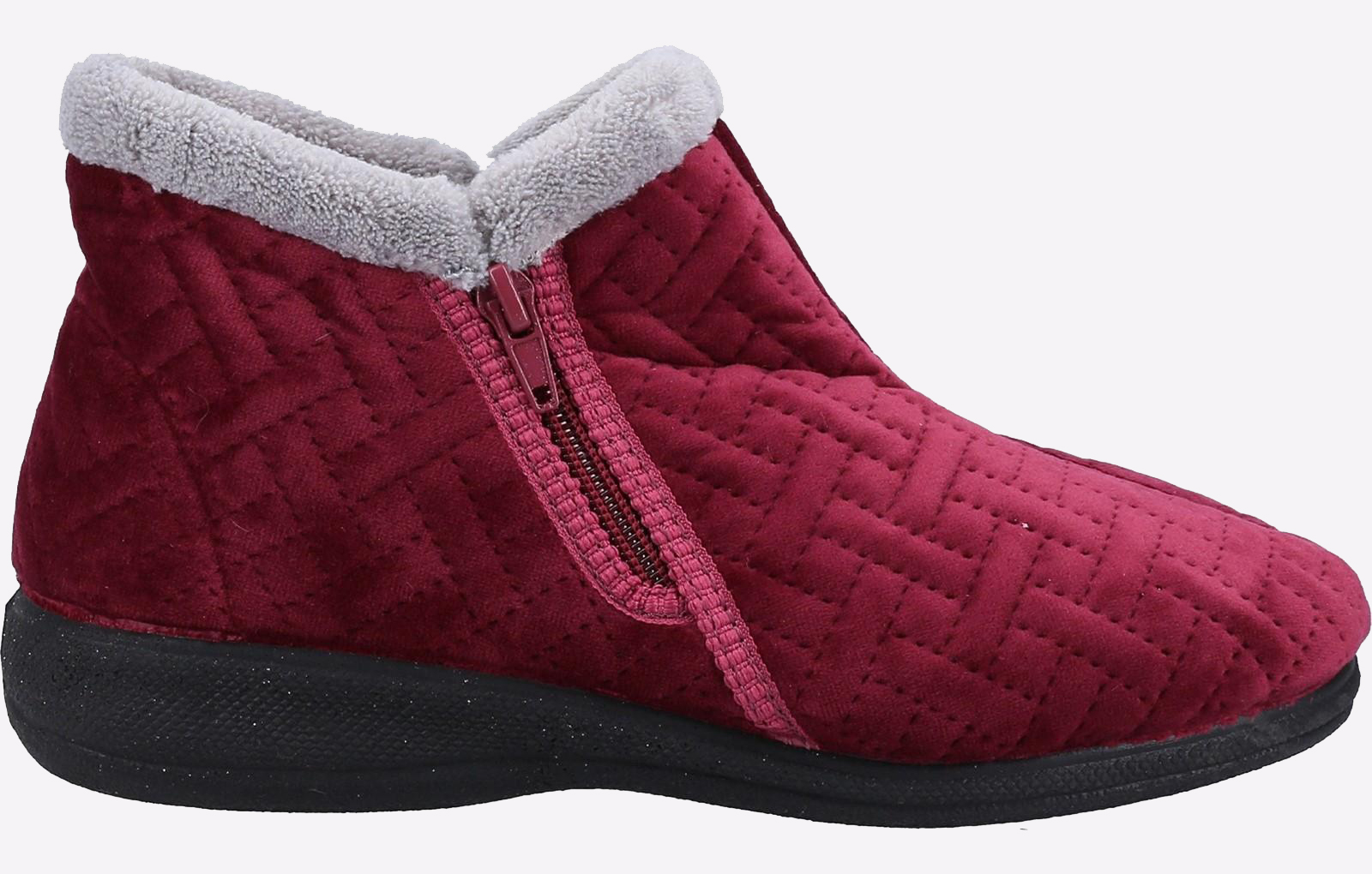 Fleet & Foster Perendale MEMORY FOAM Womens - Burgundy - Size UK 8