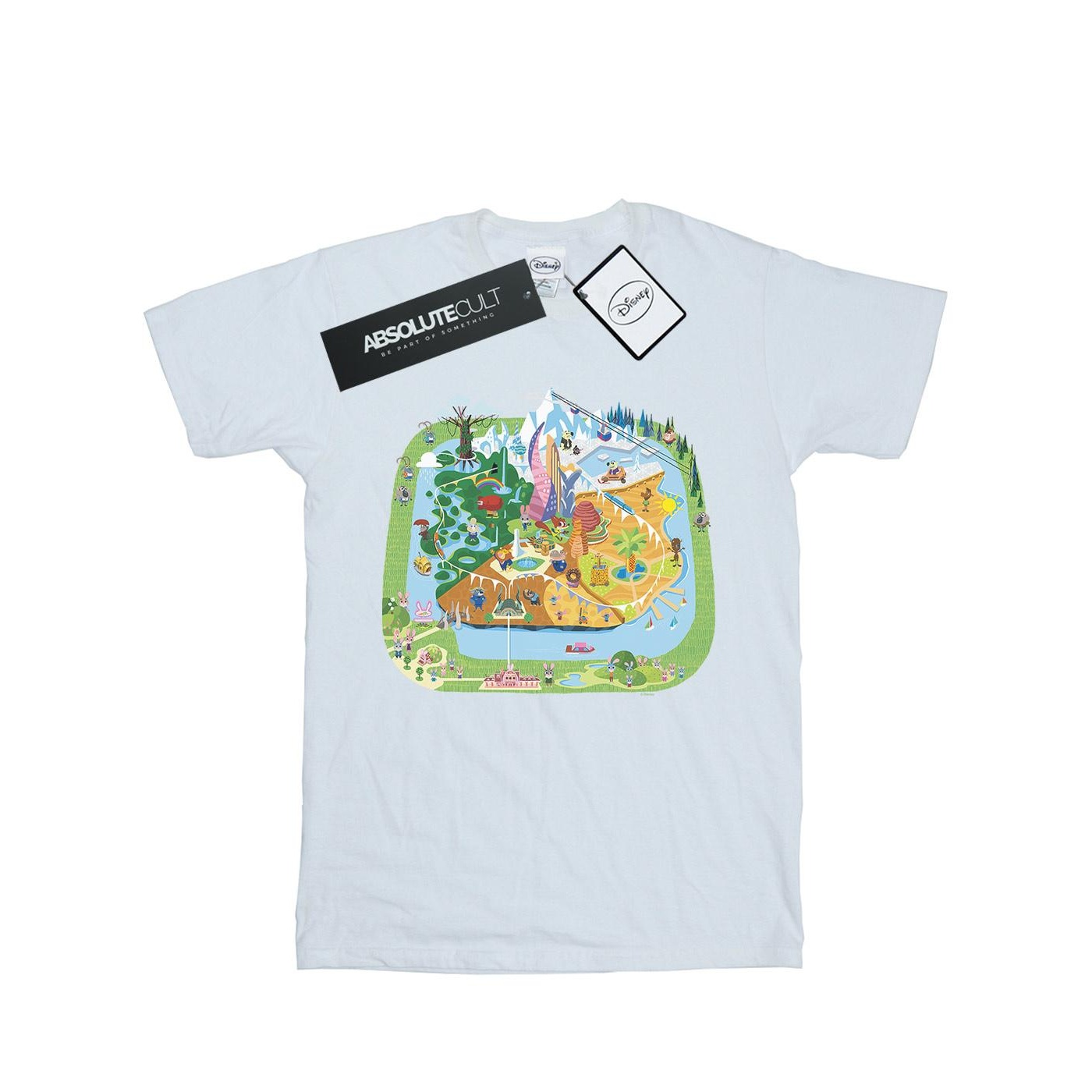Thumbnail - Disney - "Zootropolis City" T-Shirt für Herren (Weiß)